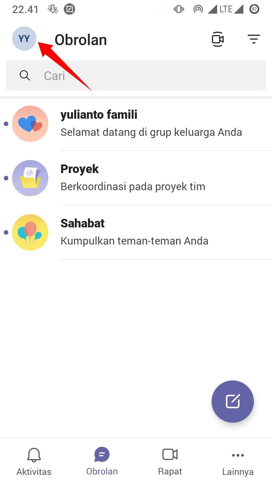 Cara Mengubah Nama di Microsoft Teams by Androbuntu 1