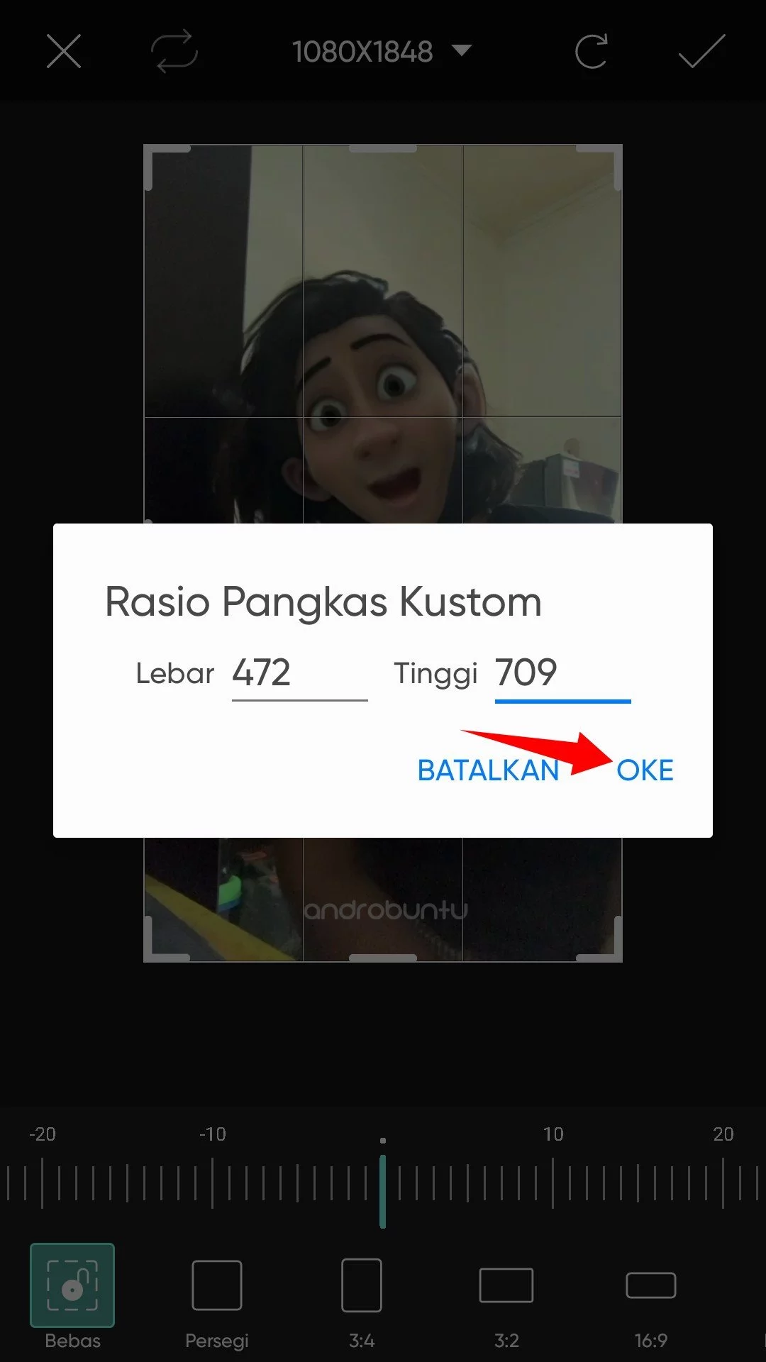 Cara Mengubah Ukuran Foto Menjadi 4x6 di Picsart by Androbuntu 5