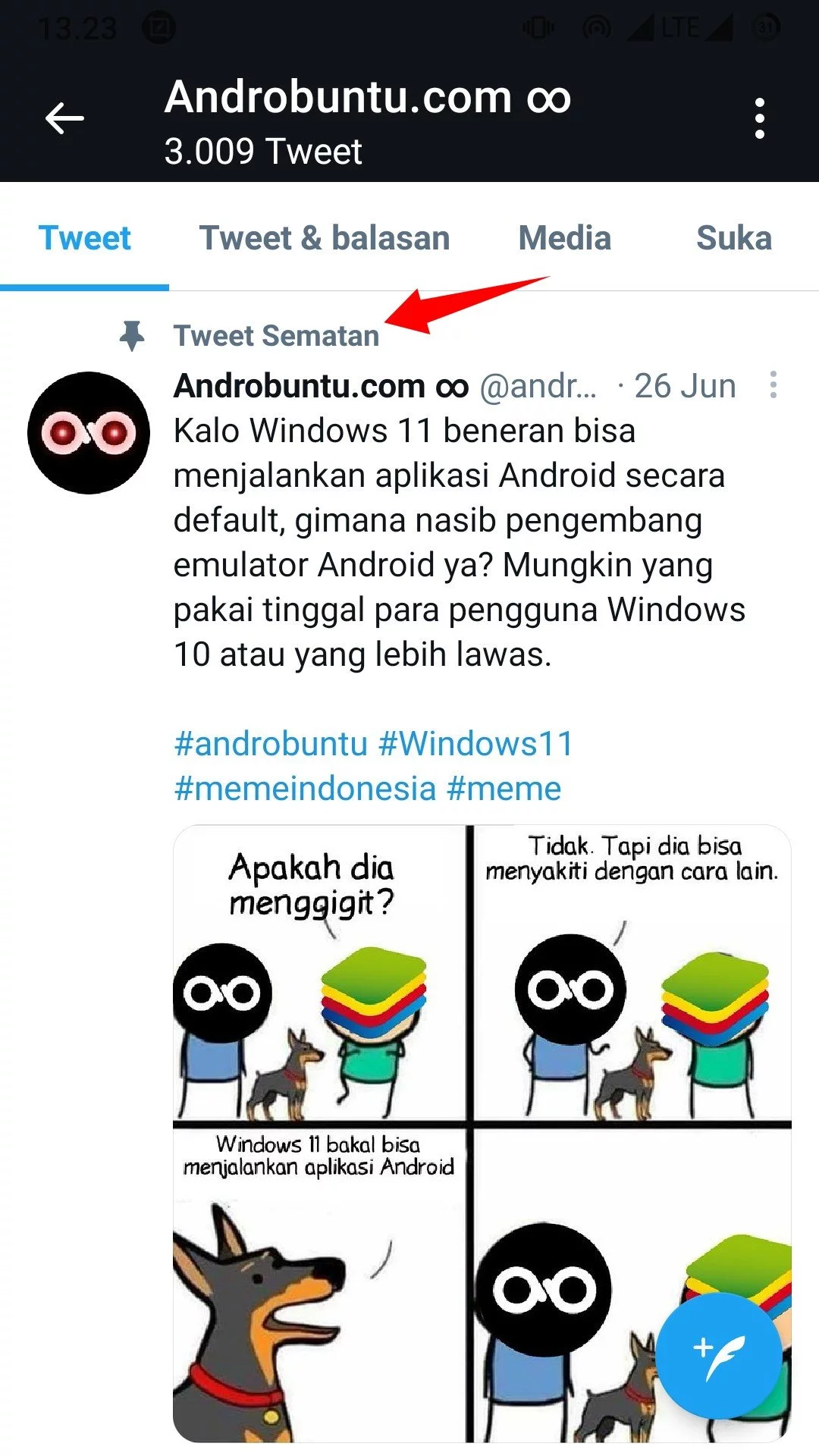 Cara Menyematkan Tweet di Profil Twitter by Androbuntu 7