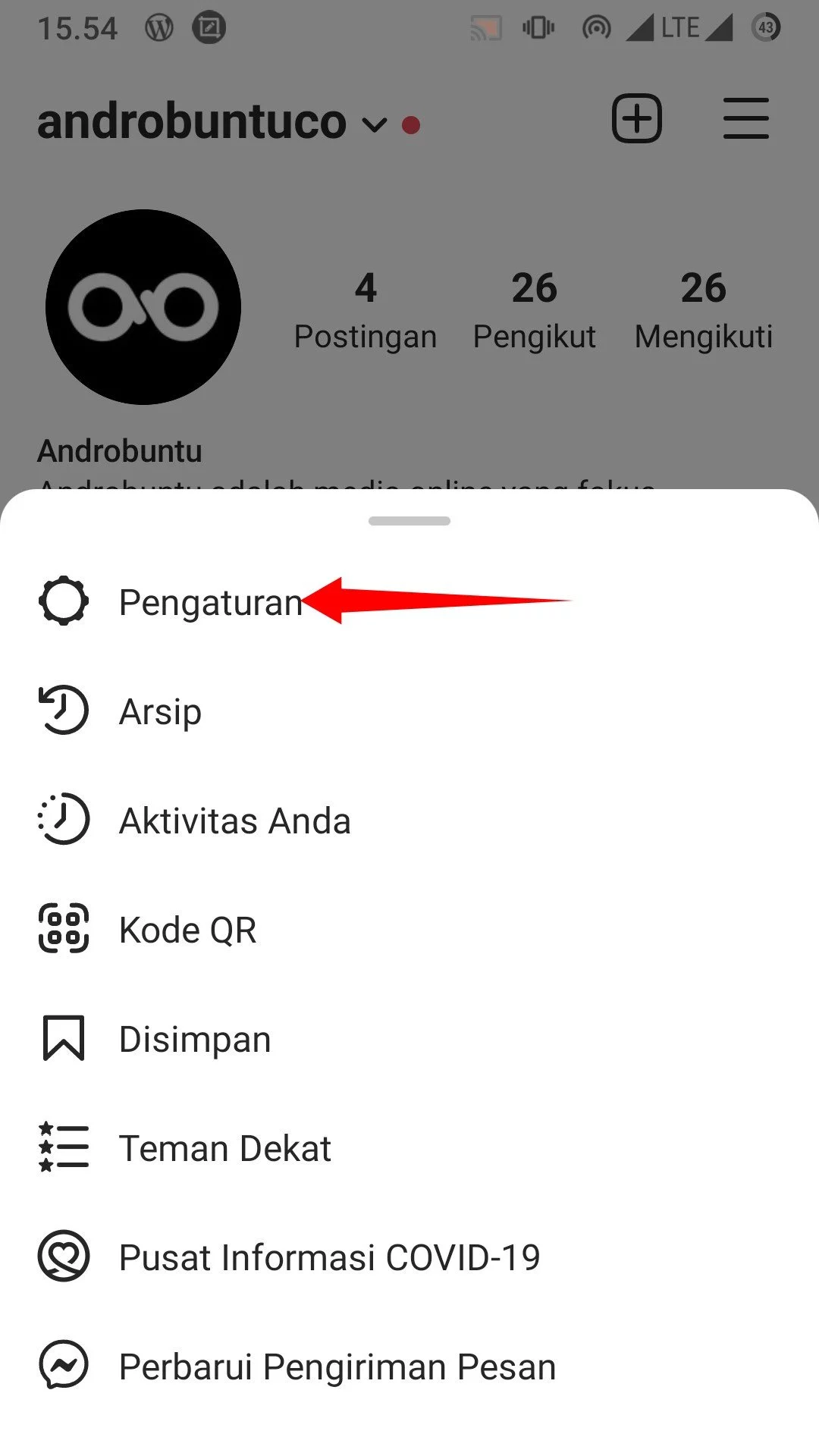 Cara Menyembunyikan Jumlah Suka dan Tayangan di Instagram by Androbuntu 4