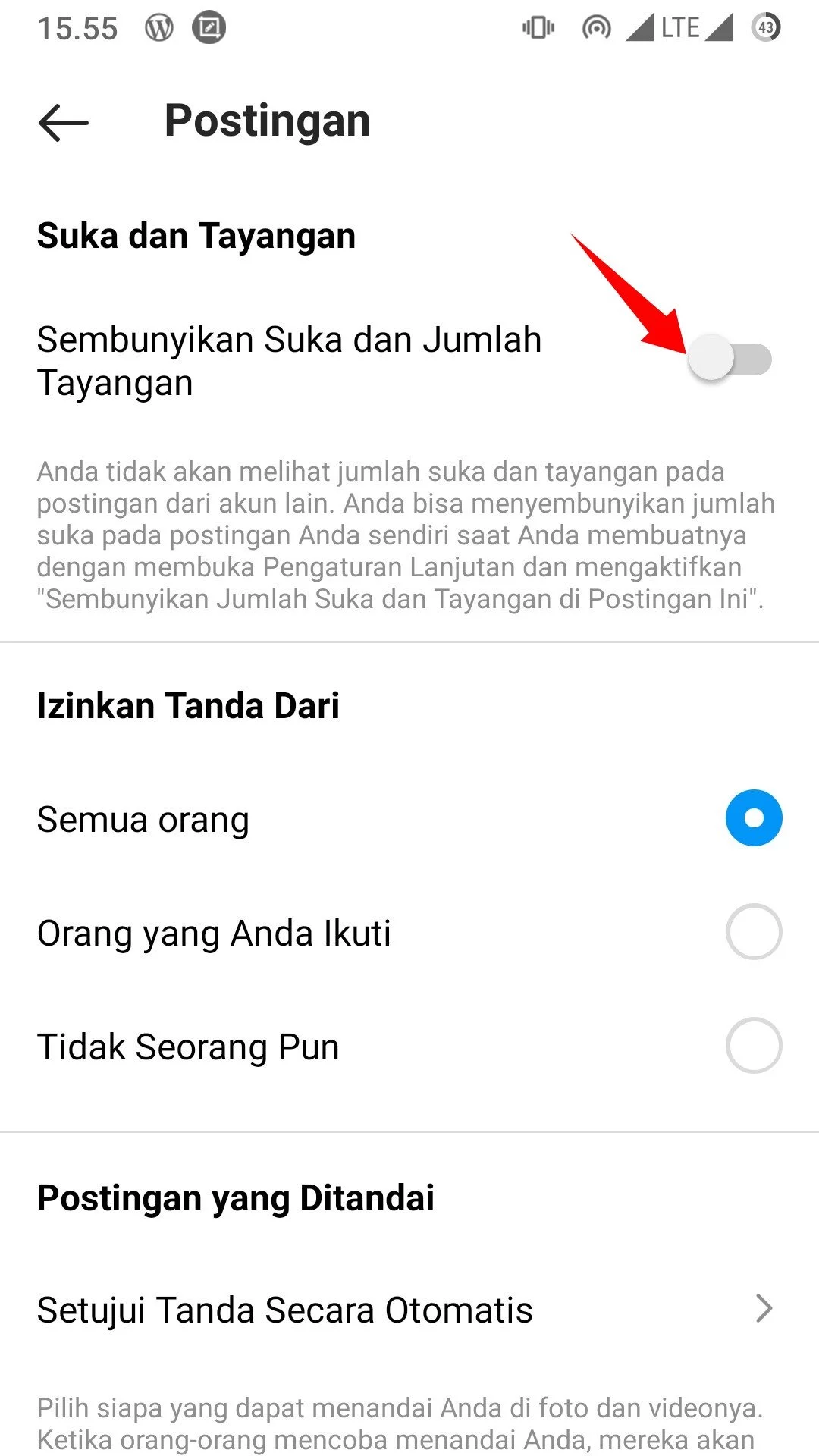 Cara Menyembunyikan Jumlah Suka dan Tayangan di Instagram by Androbuntu 7