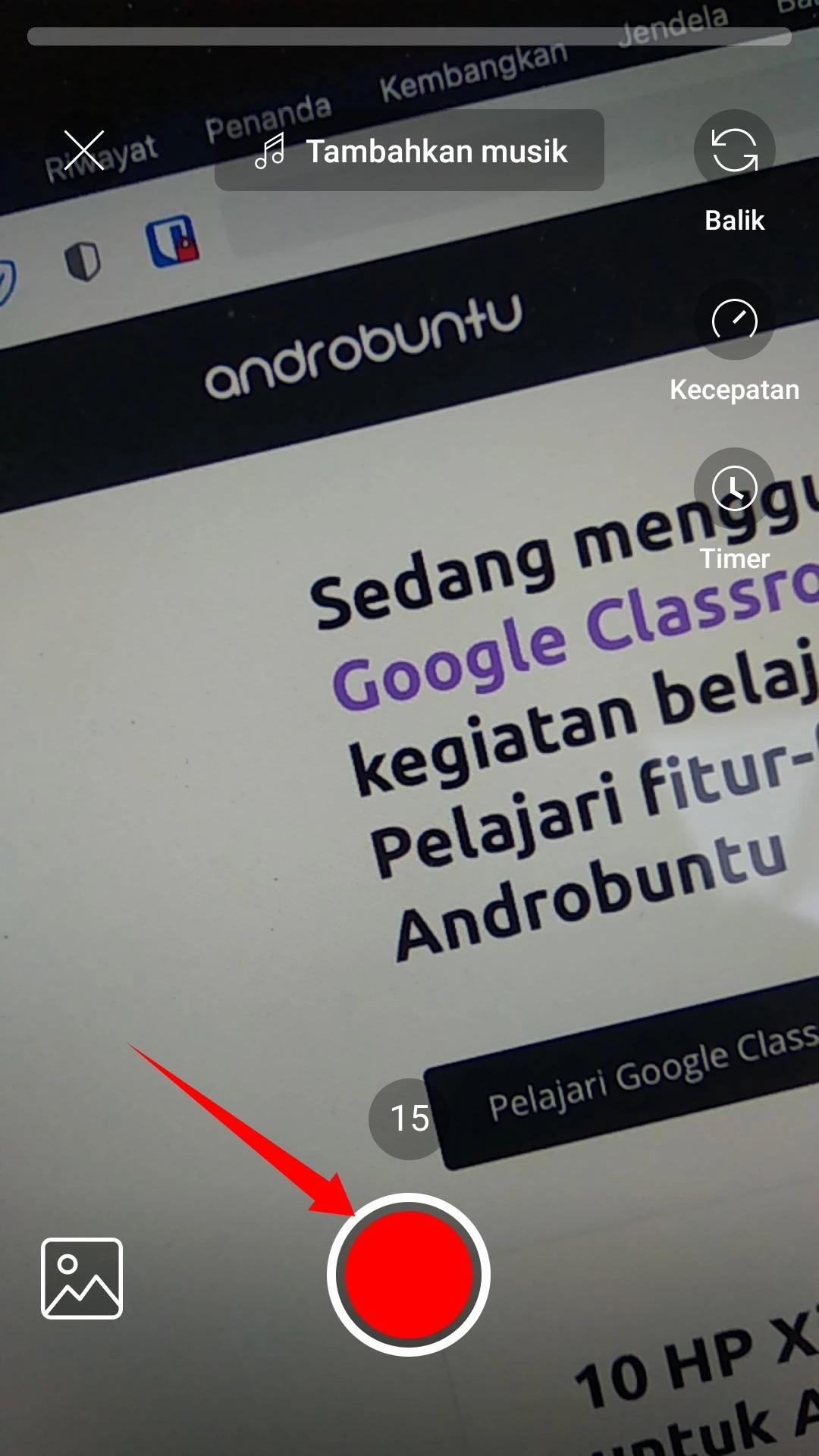 Cara Membuat YouTube Shorts by Androbuntu 4