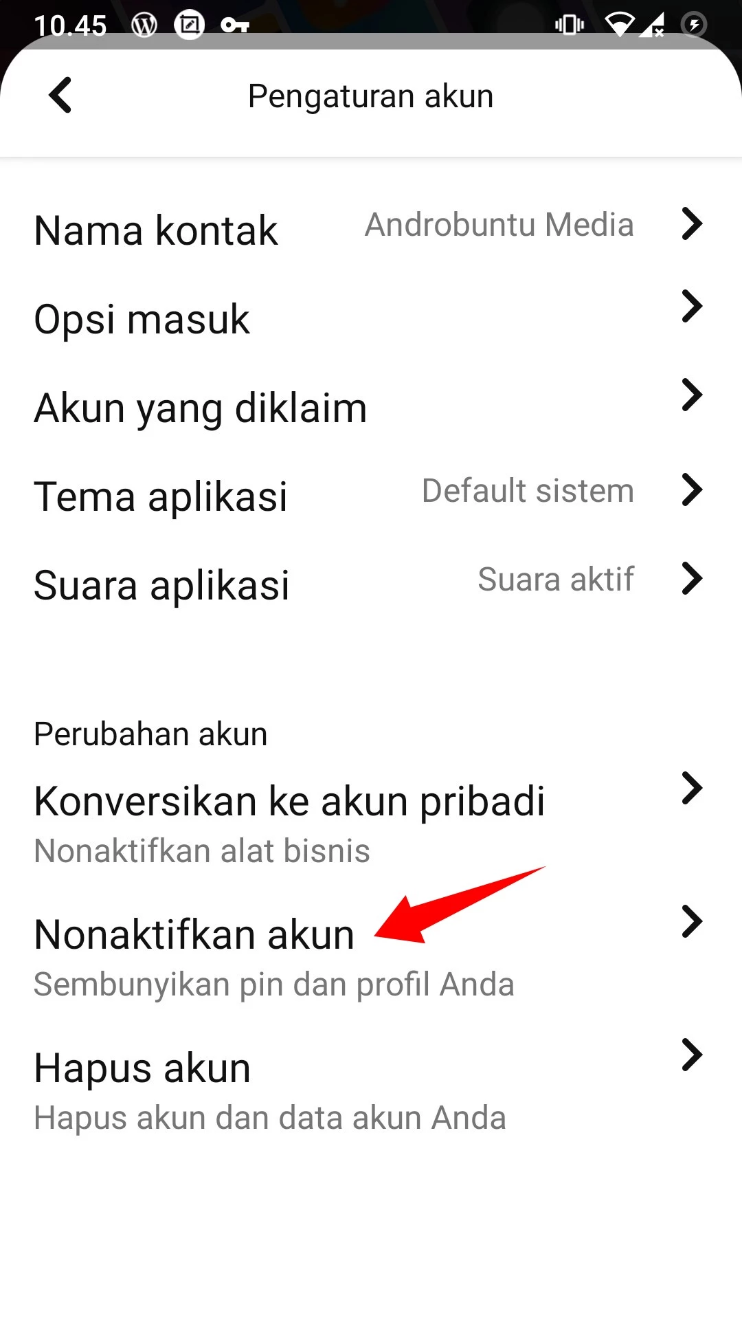 Cara Menghapus Akun Pinterest by Androbuntu 9