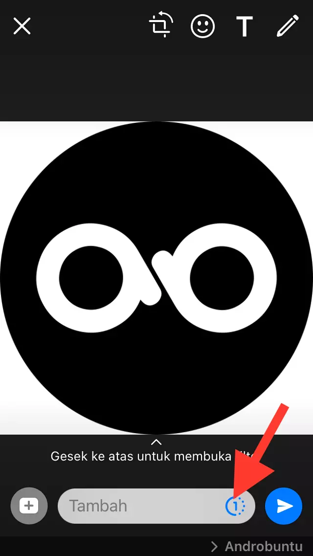 Cara Mengirim Foto dan Video Sekali Lihat di WhatsApp by Androbuntu 2