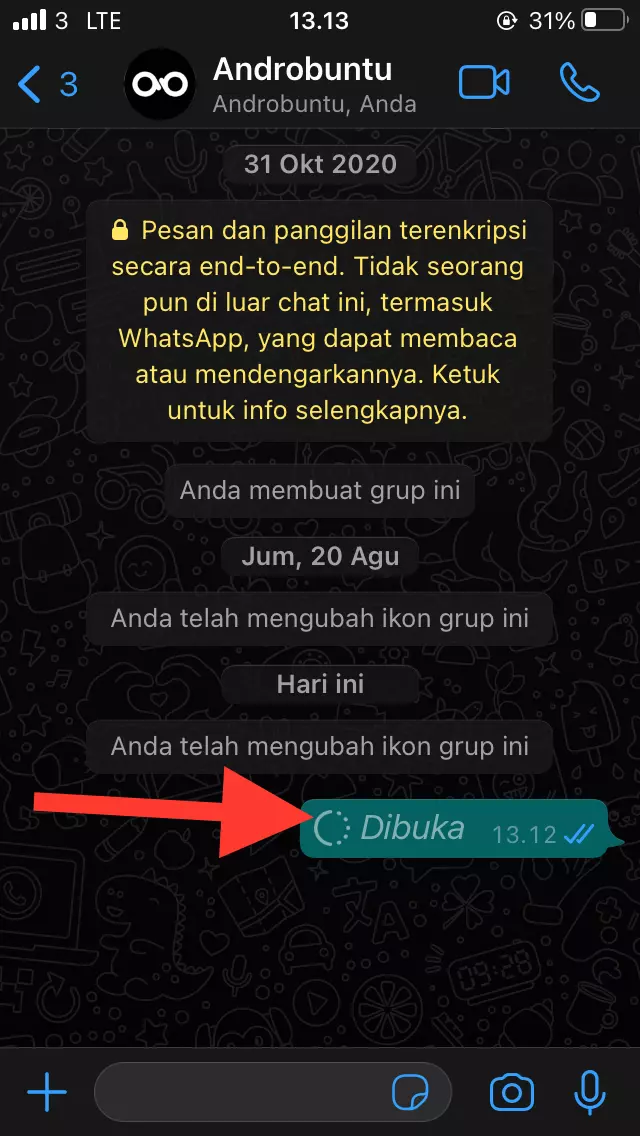Cara Mengirim Foto dan Video Sekali Lihat di WhatsApp by Androbuntu 4