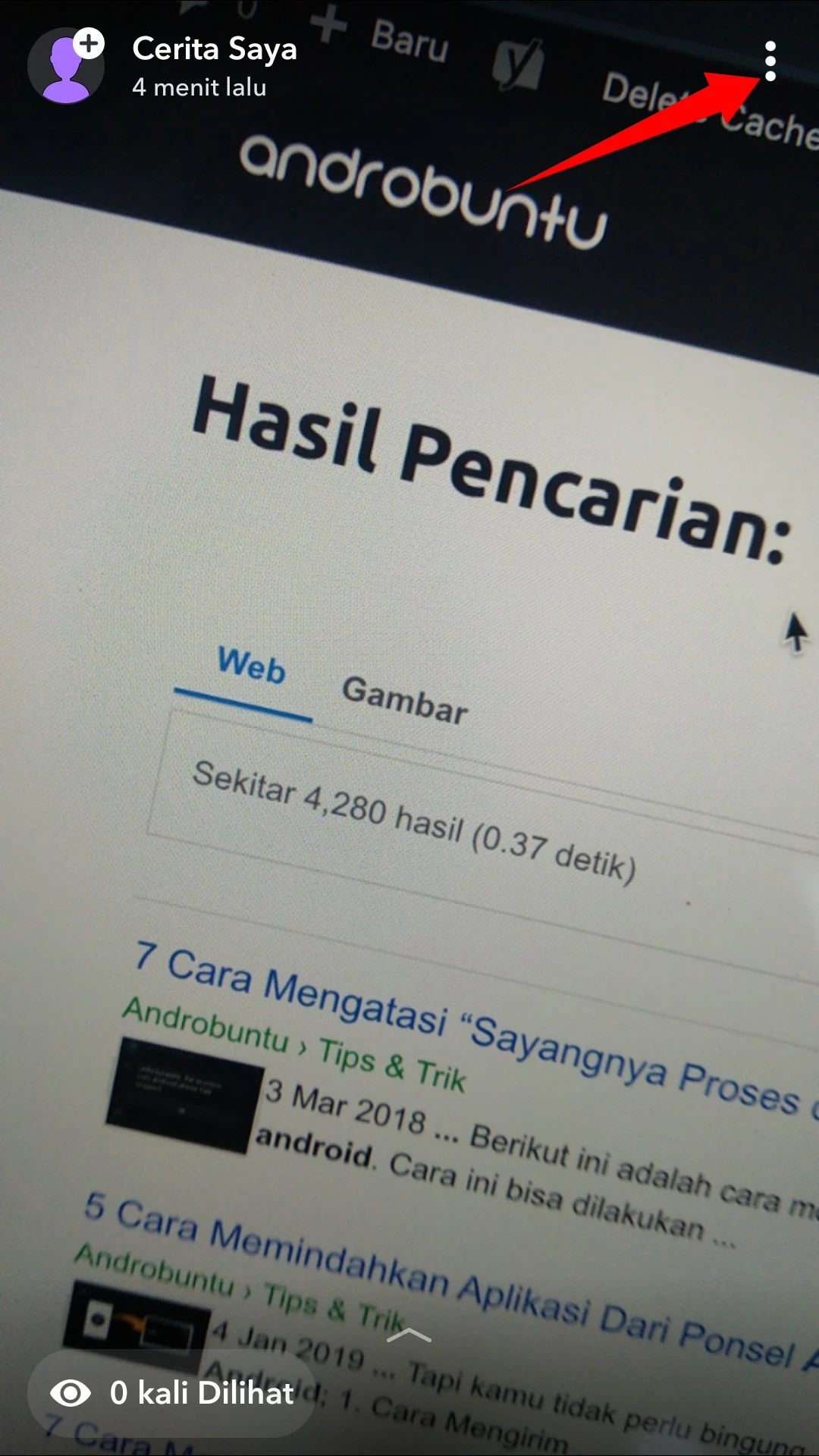 Cara Menyimpan Foto dari Snapchat ke Galeri by Androbuntu 4