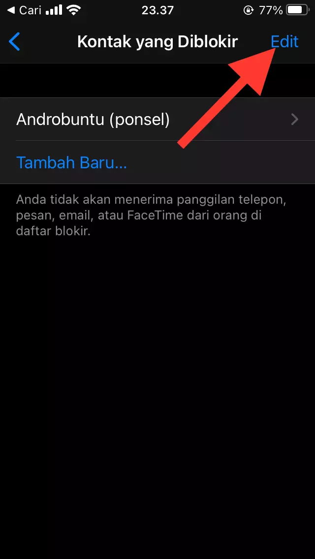Cara Blokir Nomor HP di iPhone by Androbuntu 5