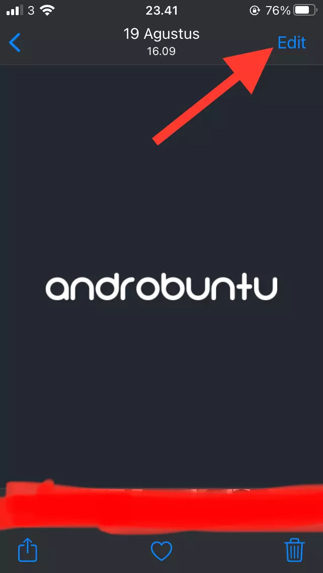 Cara Memotong Foto di iPhone dan iPad by Androbuntu 1