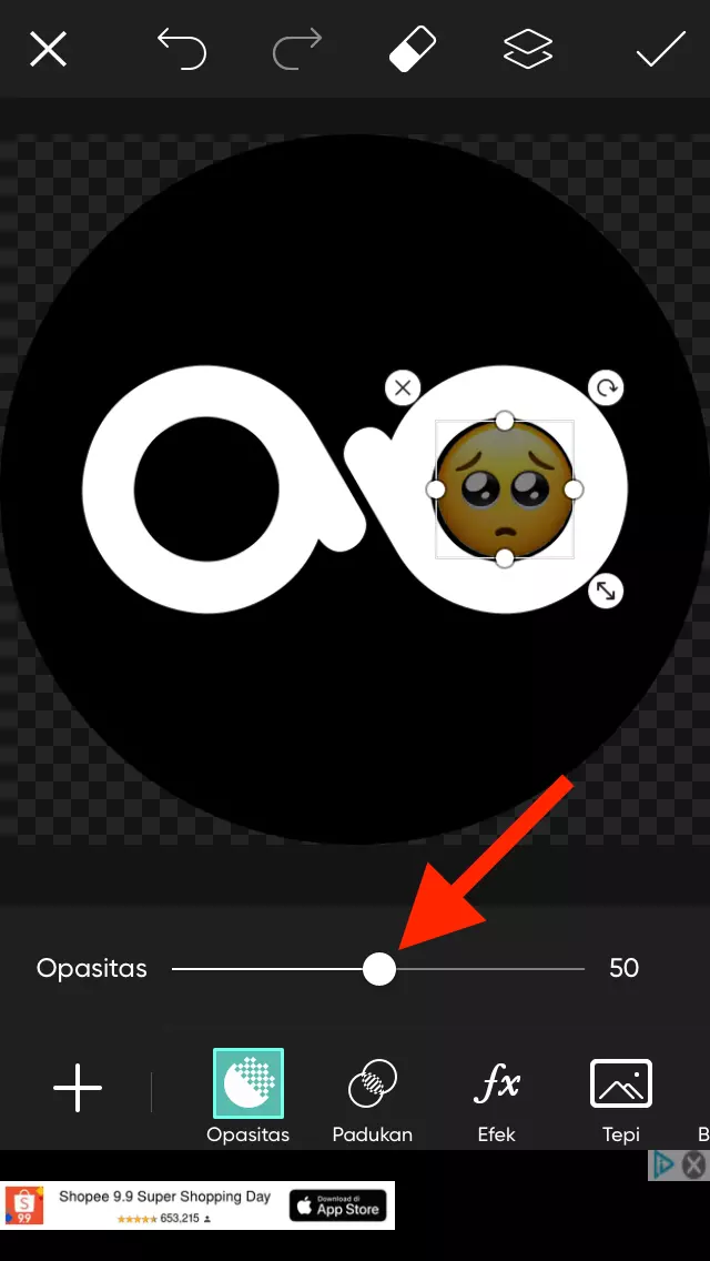 Cara Menambahka Emoji ke Foto Menggunakan Picsart by Androbuntu 6