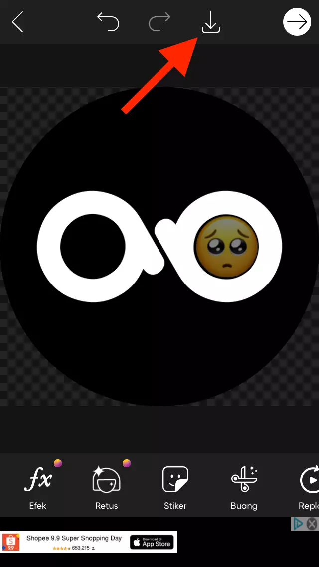 Cara Menambahka Emoji ke Foto Menggunakan Picsart by Androbuntu 7