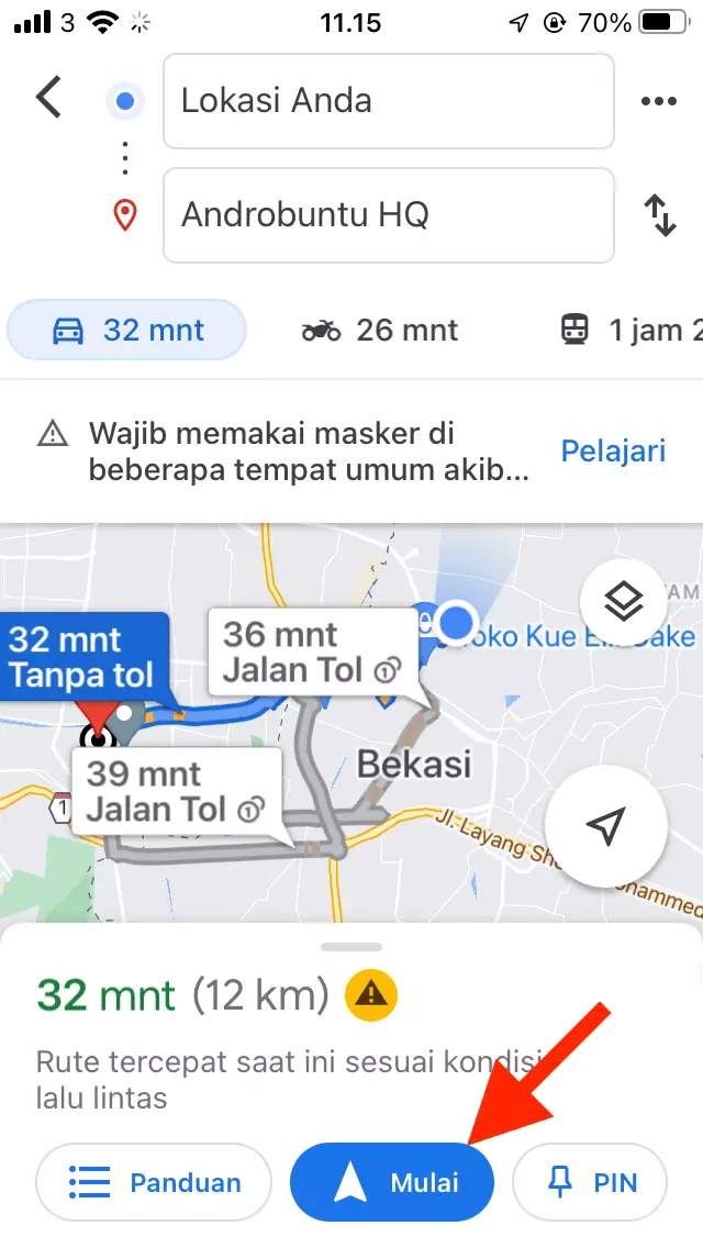 Cara Mengganti Ikon Mobil di Google Maps by Androbuntu 2