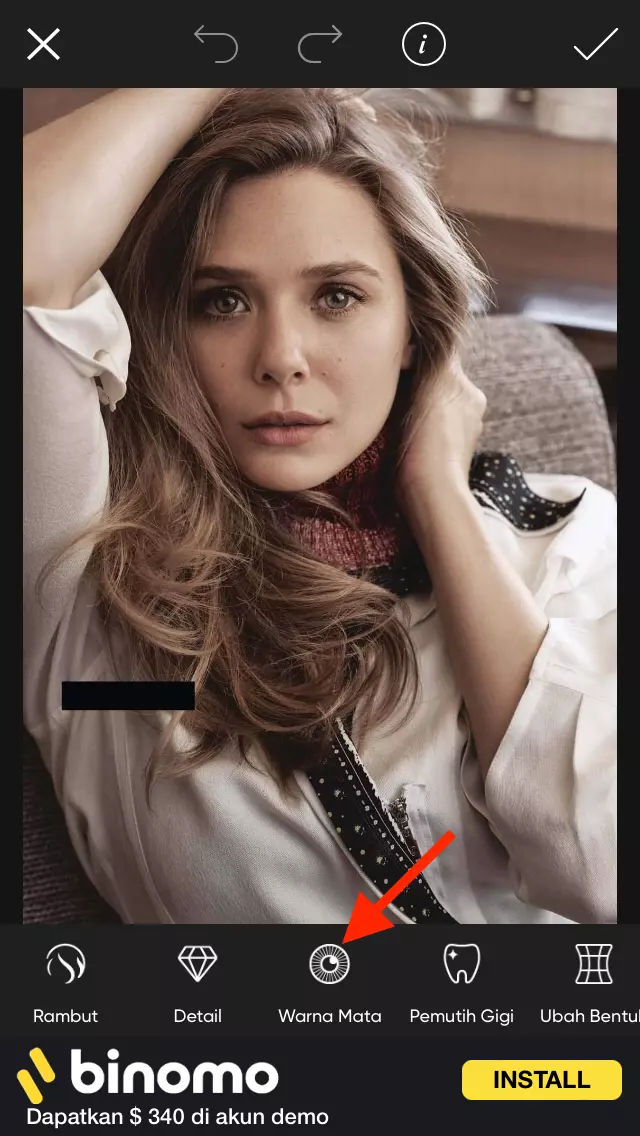 Cara Mengubah Warna Mata di Picsart by Androbuntu 2