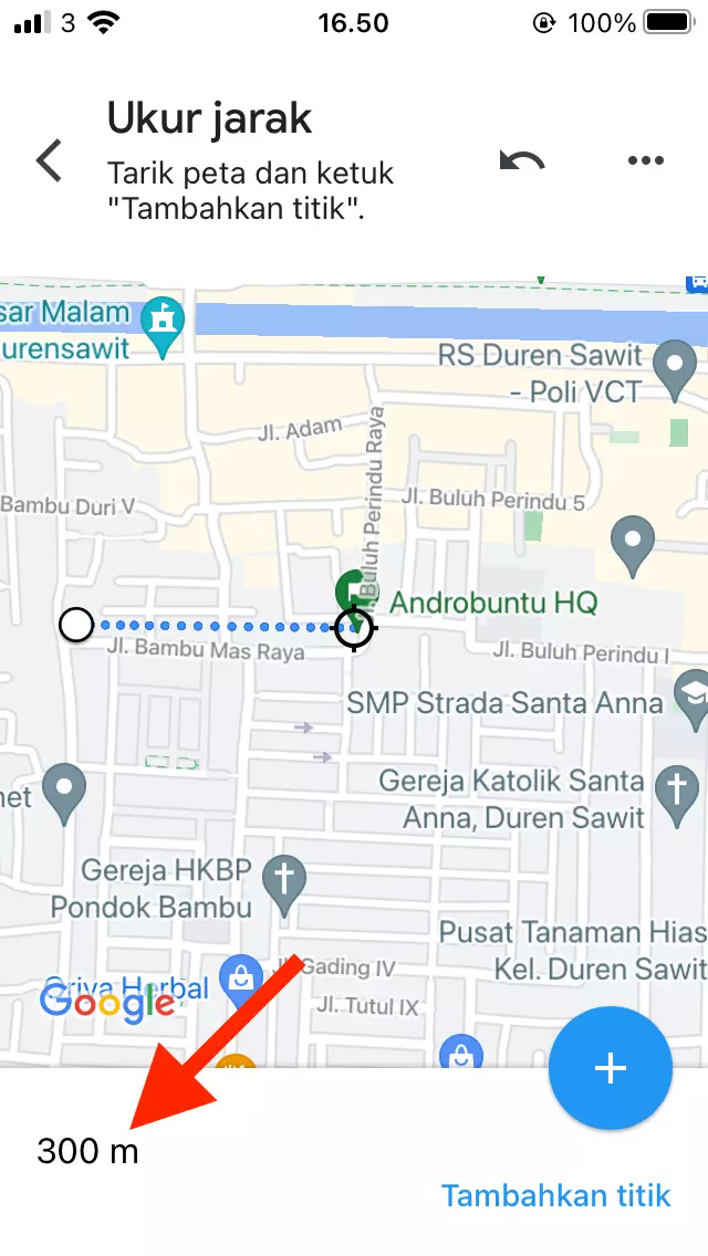 Cara Mengukur Jarak di Google Maps by Androbuntu 3