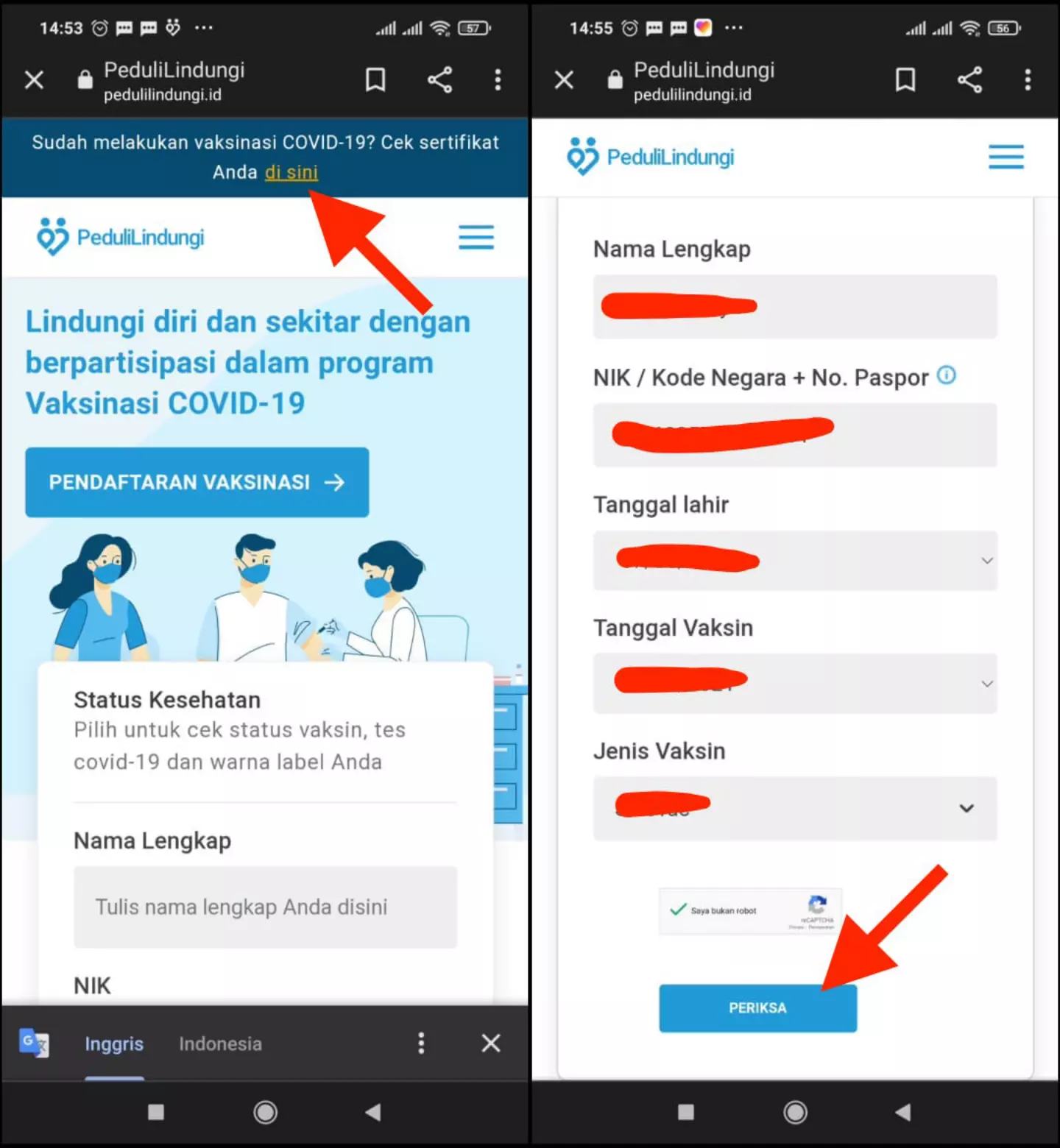 Cara Memunculkan Sertifikat Vaksin di PeduliLindungi by Androbuntu 2