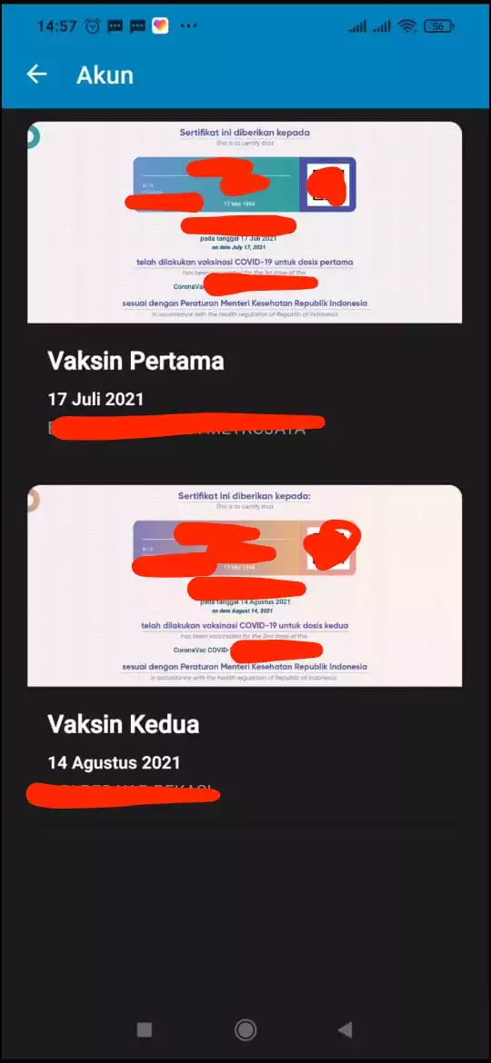 Cara Memunculkan Sertifikat Vaksin di PeduliLindungi by Androbuntu 7