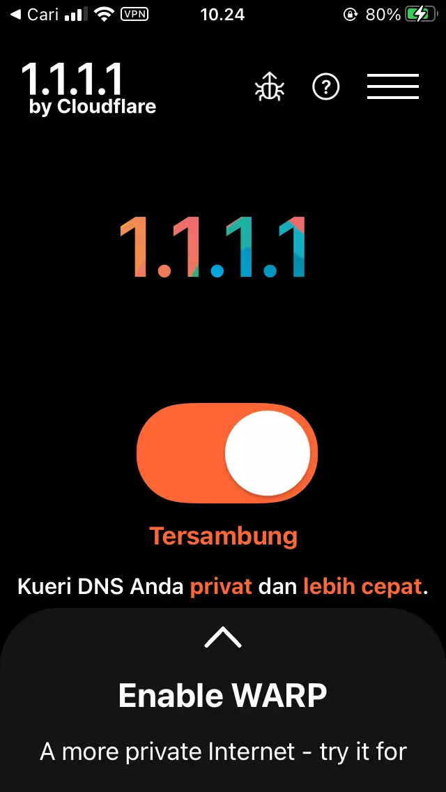 Cara Menggunakan Aplikasi 1.1.1.1 by Androbuntu 2