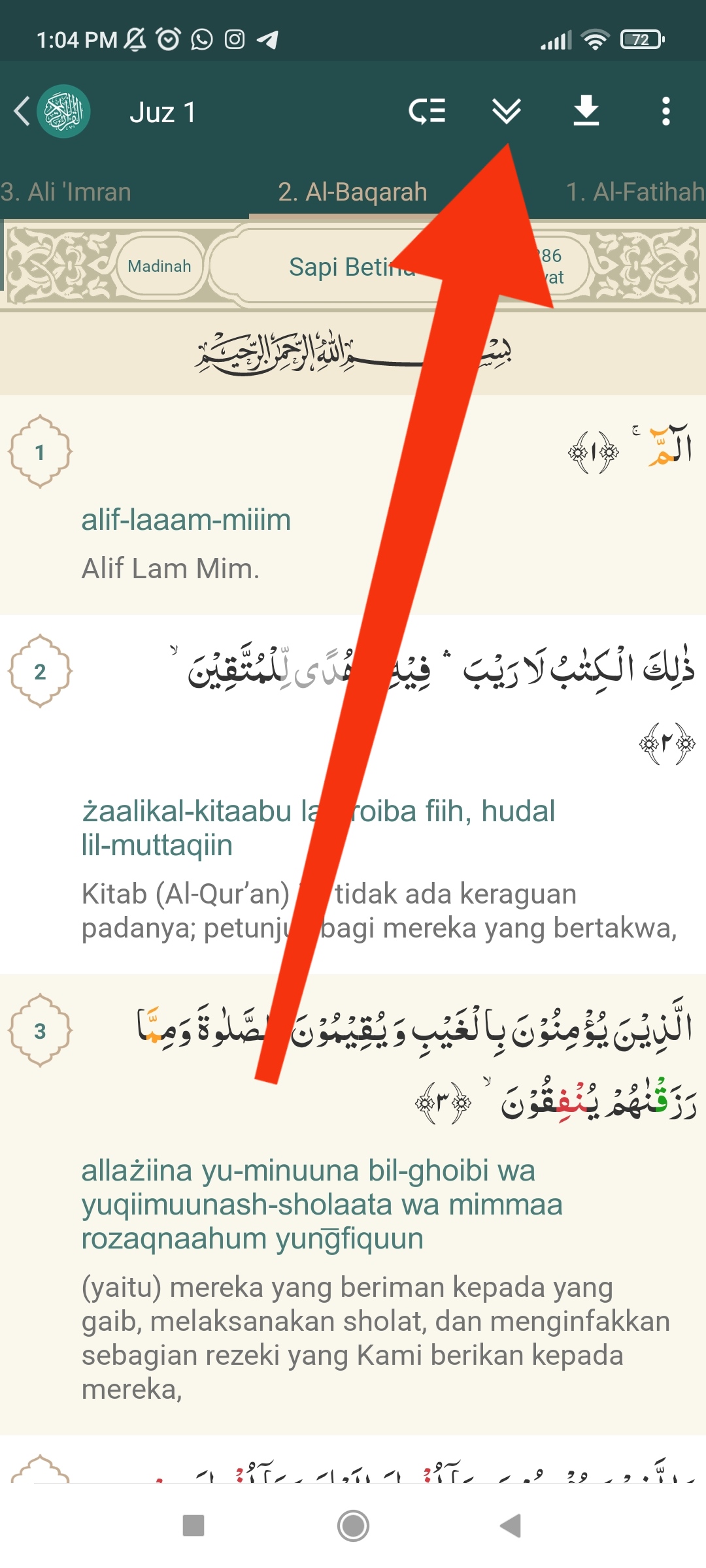 Cara Menggunakan Aplikasi Al-Qur’an Indonesia 2