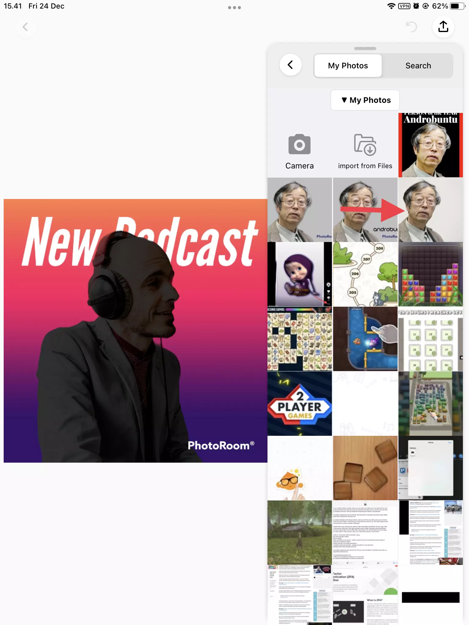 Cara Membuat Cover Podcast Menggunakan PhotoRoom by Androbuntu 3