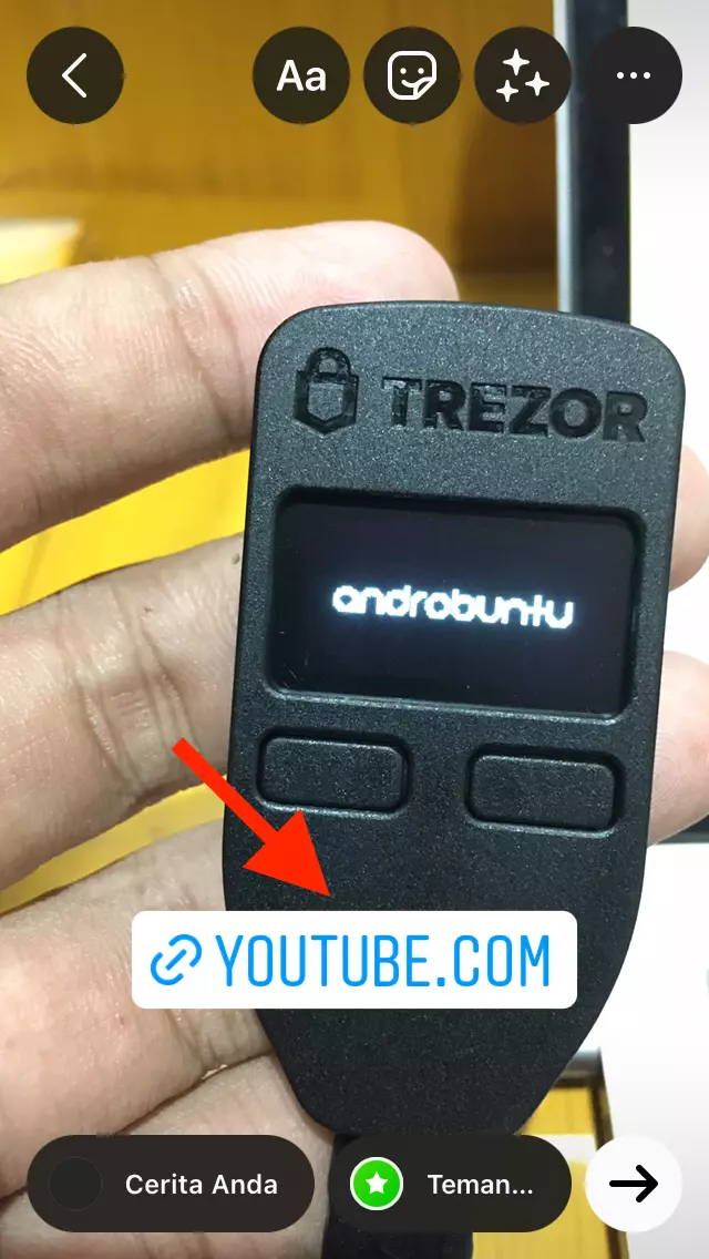 Cara Menambahkan Link ke Instagram Story by Androbuntu 5