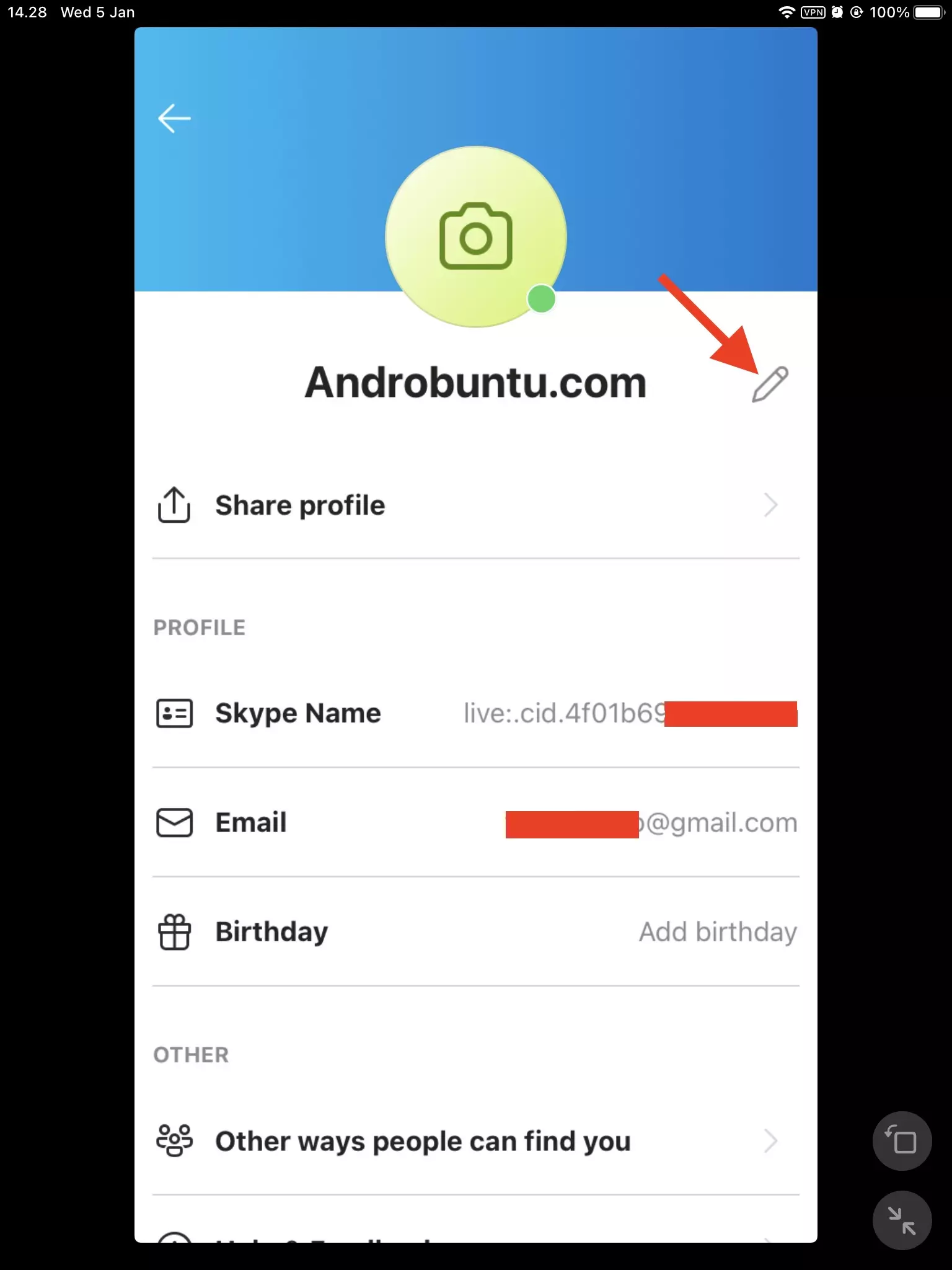 Cara Ganti Nama Akun di Skype by Androbuntu 3