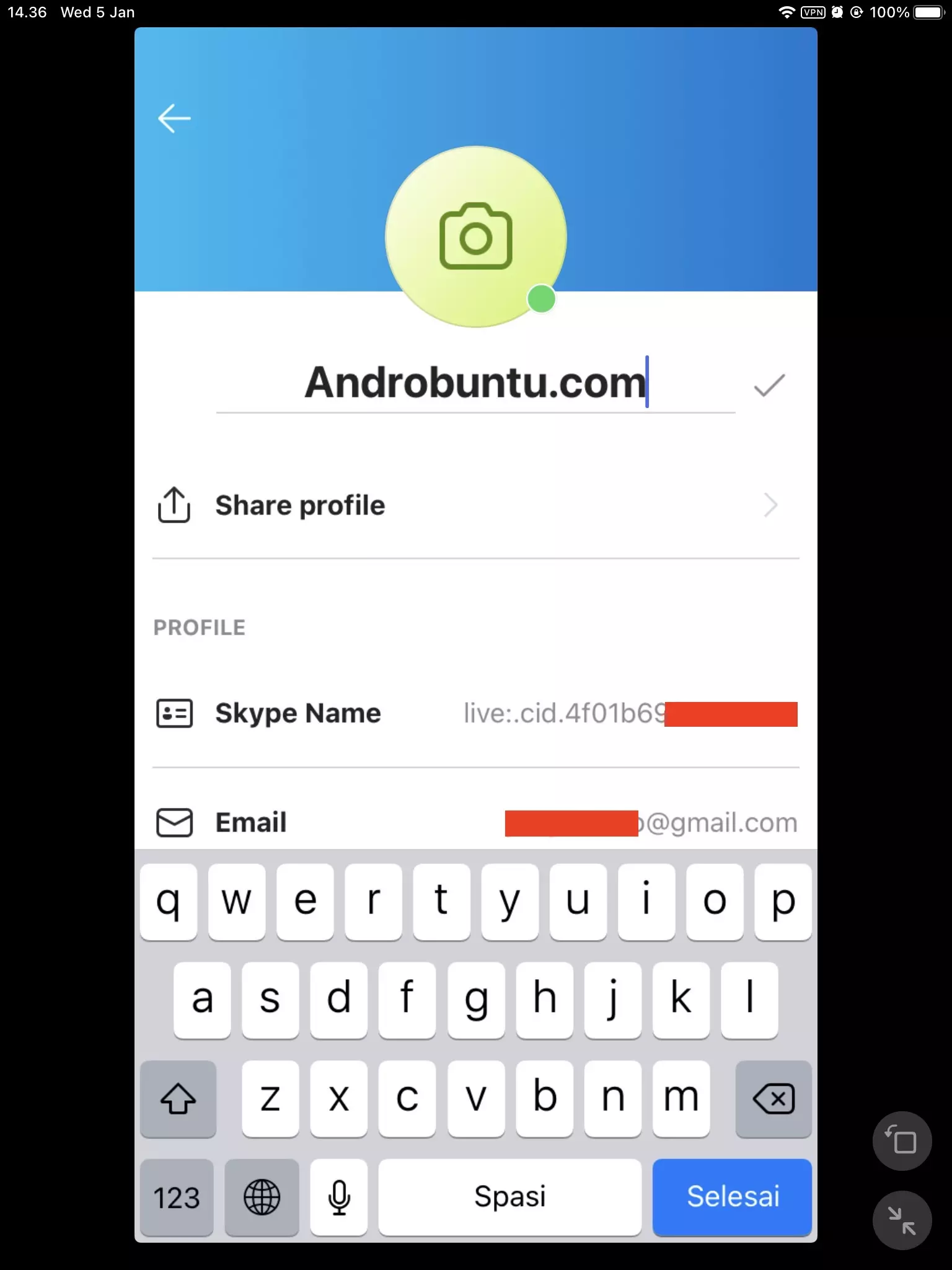Cara Ganti Nama Akun di Skype by Androbuntu 4