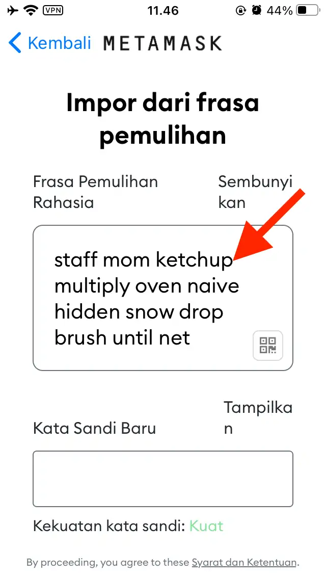 Cara Impor Akun MetaMask by Androbuntu 9