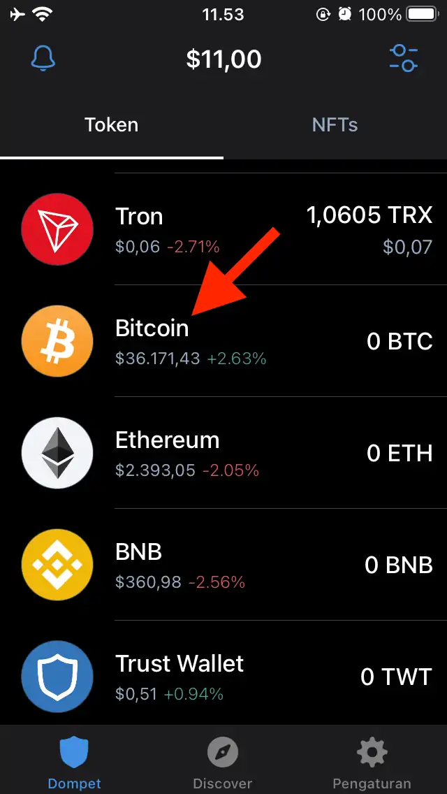 Cara Melihat Alamat Dompet di Trust Wallet by Androbuntu 2