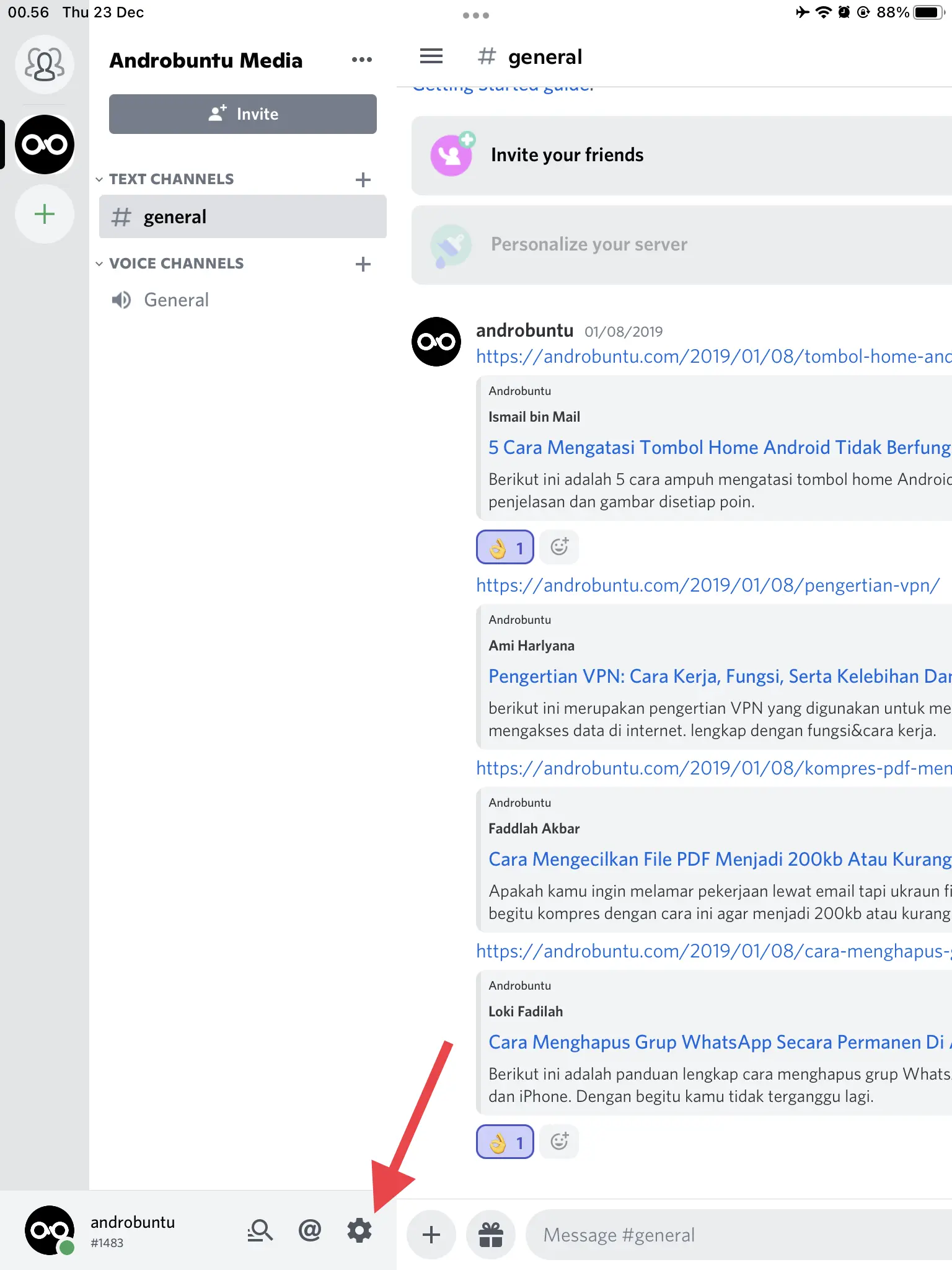 Cara Melihat Daftar Orang yang Kamu Blokir di Discord by Androbuntu 1
