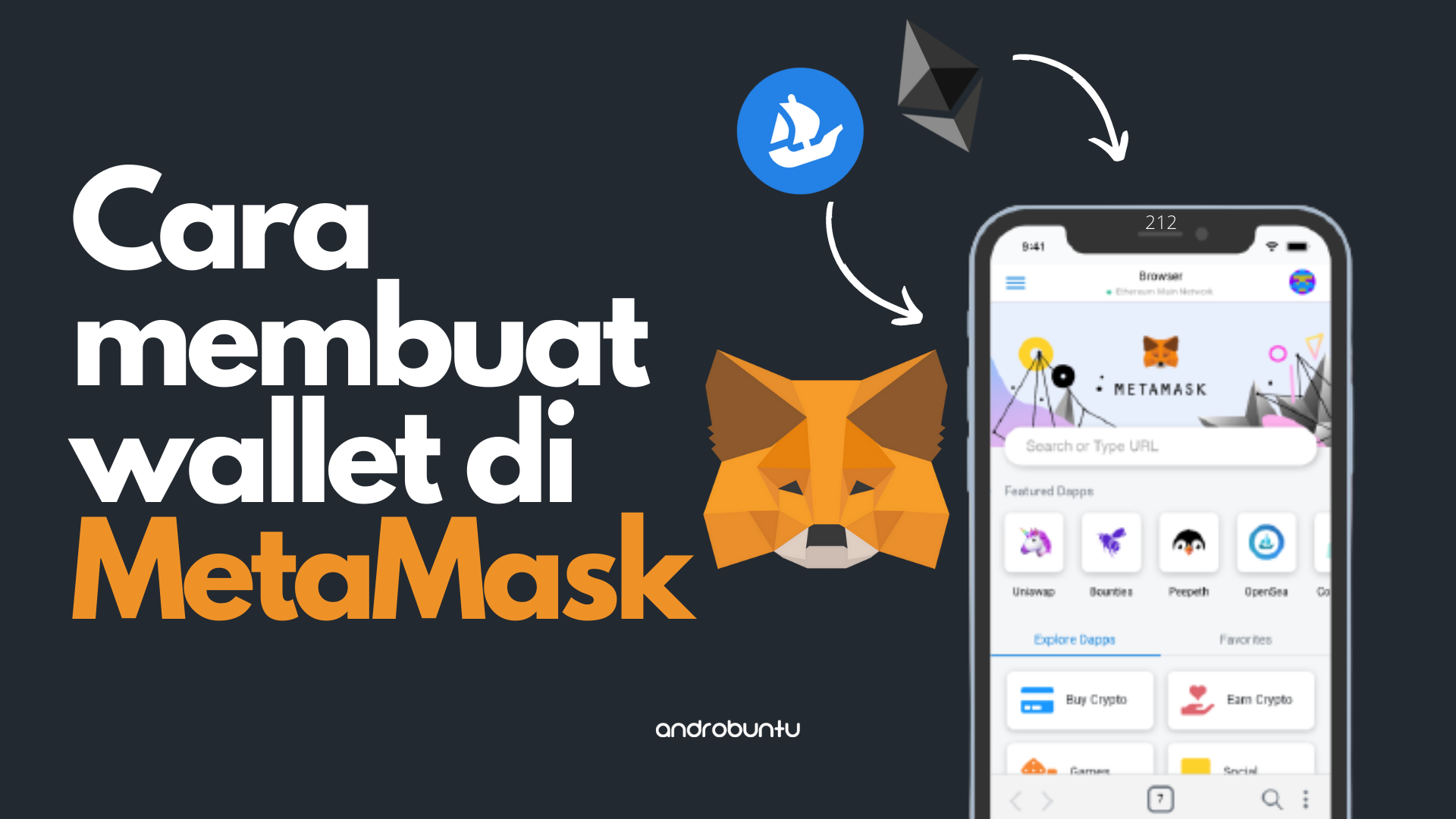 Cara Membuat Akun di MetaMask by Androbuntu
