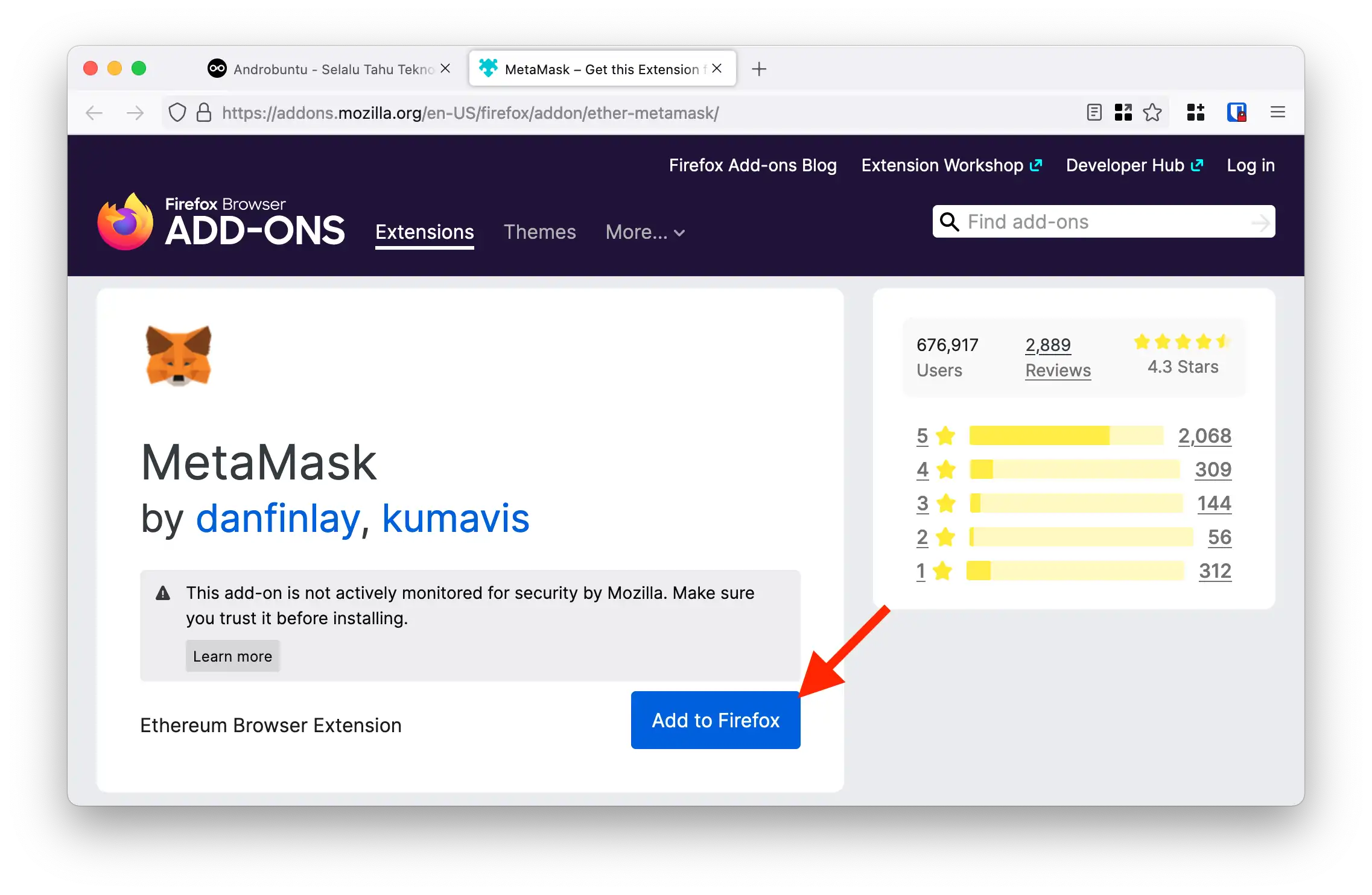 Cara Memasang MetaMask by Androbuntu 2