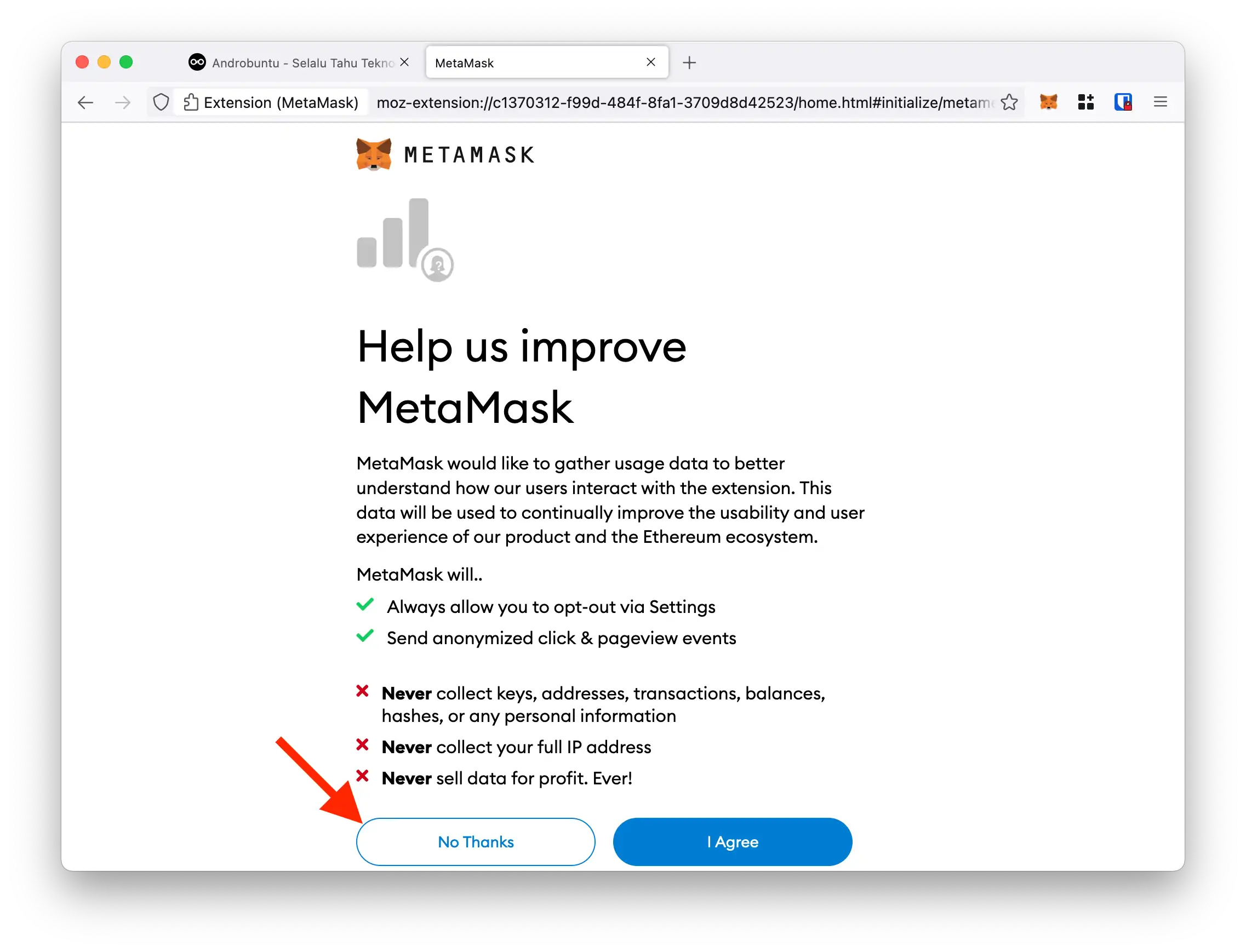 Cara Memasang MetaMask by Androbuntu 5