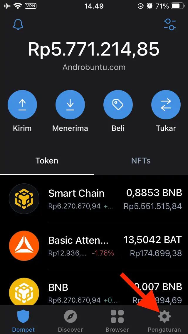 Cara Menghubungkan MetaMask dengan Trust Wallet by Androbuntu 1