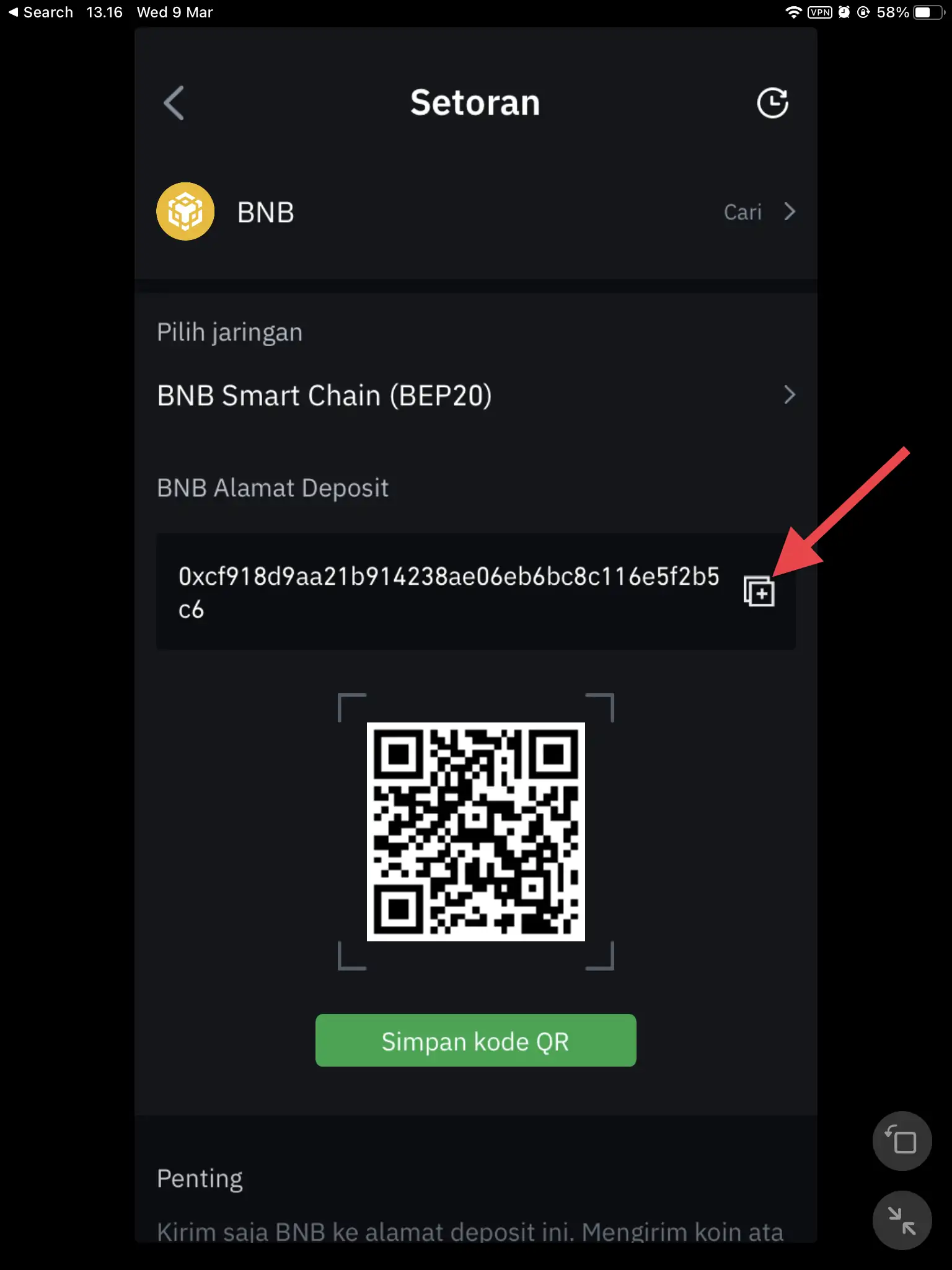 Cara Mengirim Cryptocurrency dari Trust Wallet ke Tokocrypto by Androbuntu 5