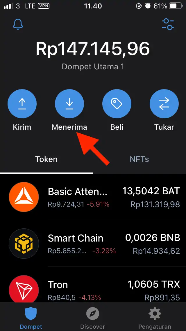 Cara Mengirim dan Menerima Kripto di Trust Wallet by Androbuntu 1