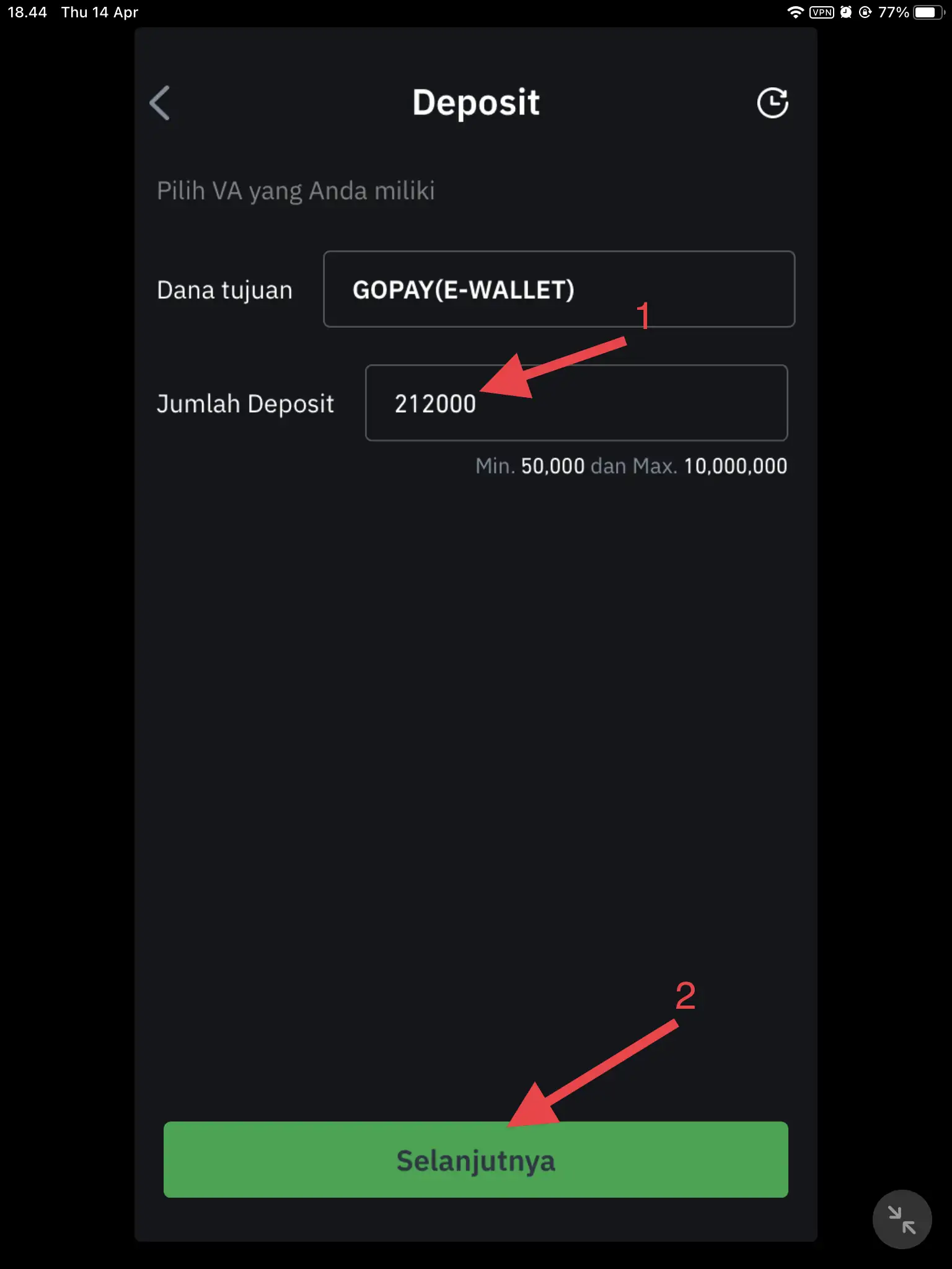 Cara Beli Bitcoin atau Kripto Lainnya Menggunakan Gopay by Androbuntu 5