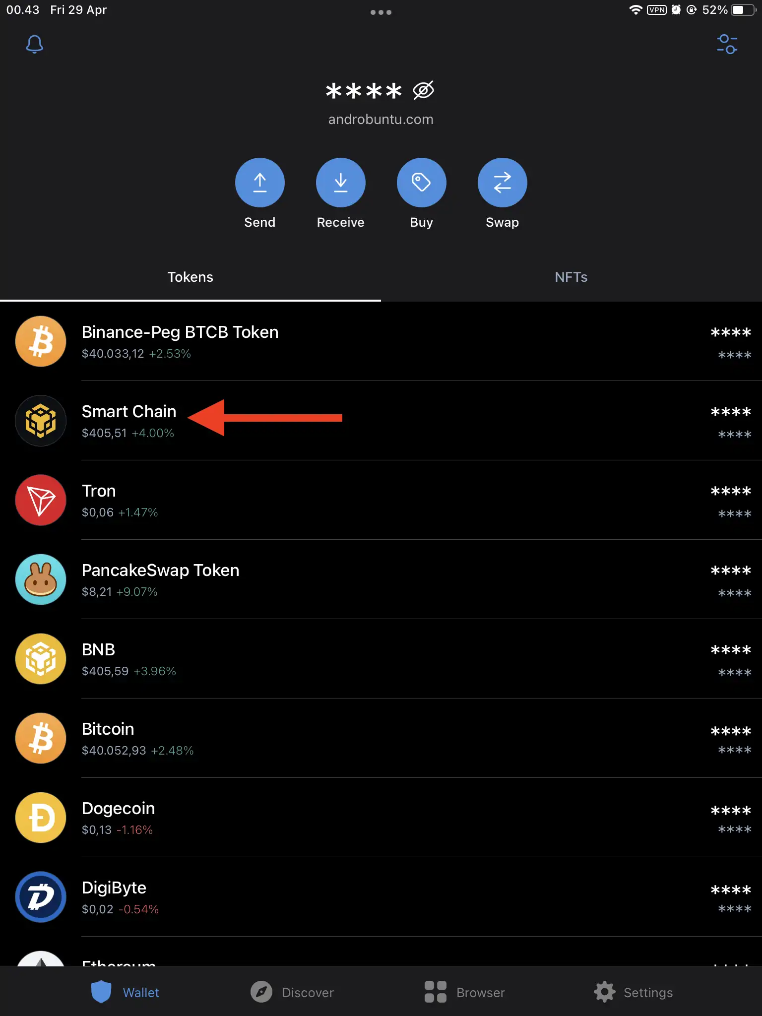 Cara Kirim BNB dari Binance ke Trust Wallet by Androbuntu 1