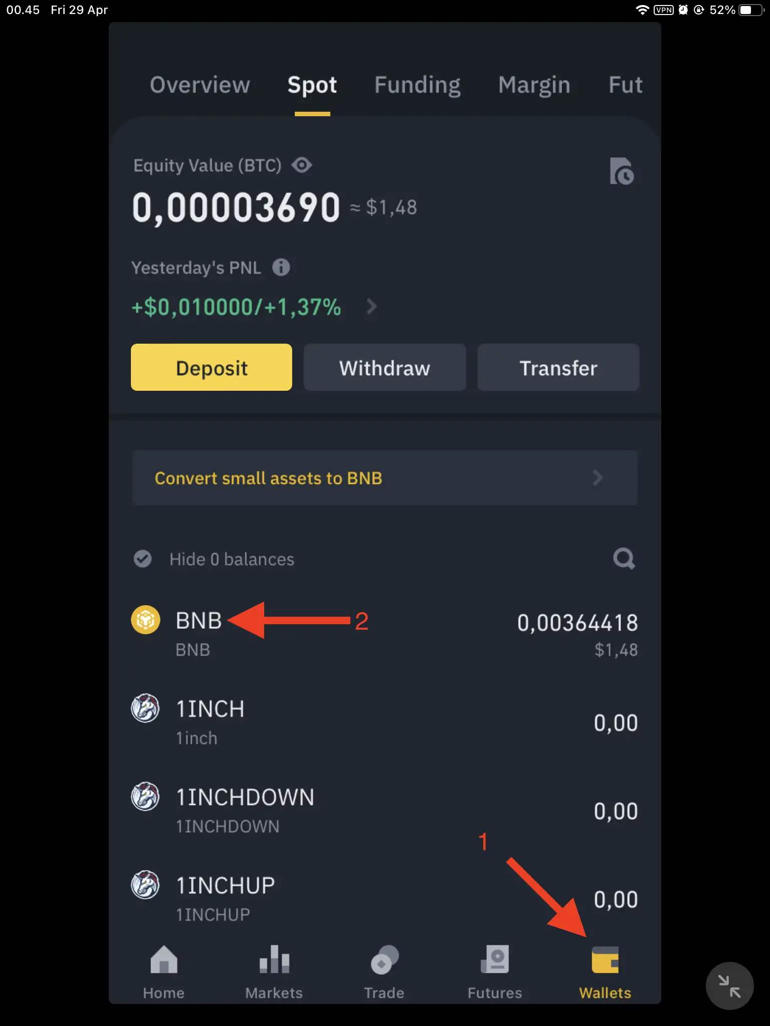 Cara Kirim BNB dari Binance ke Trust Wallet by Androbuntu 4