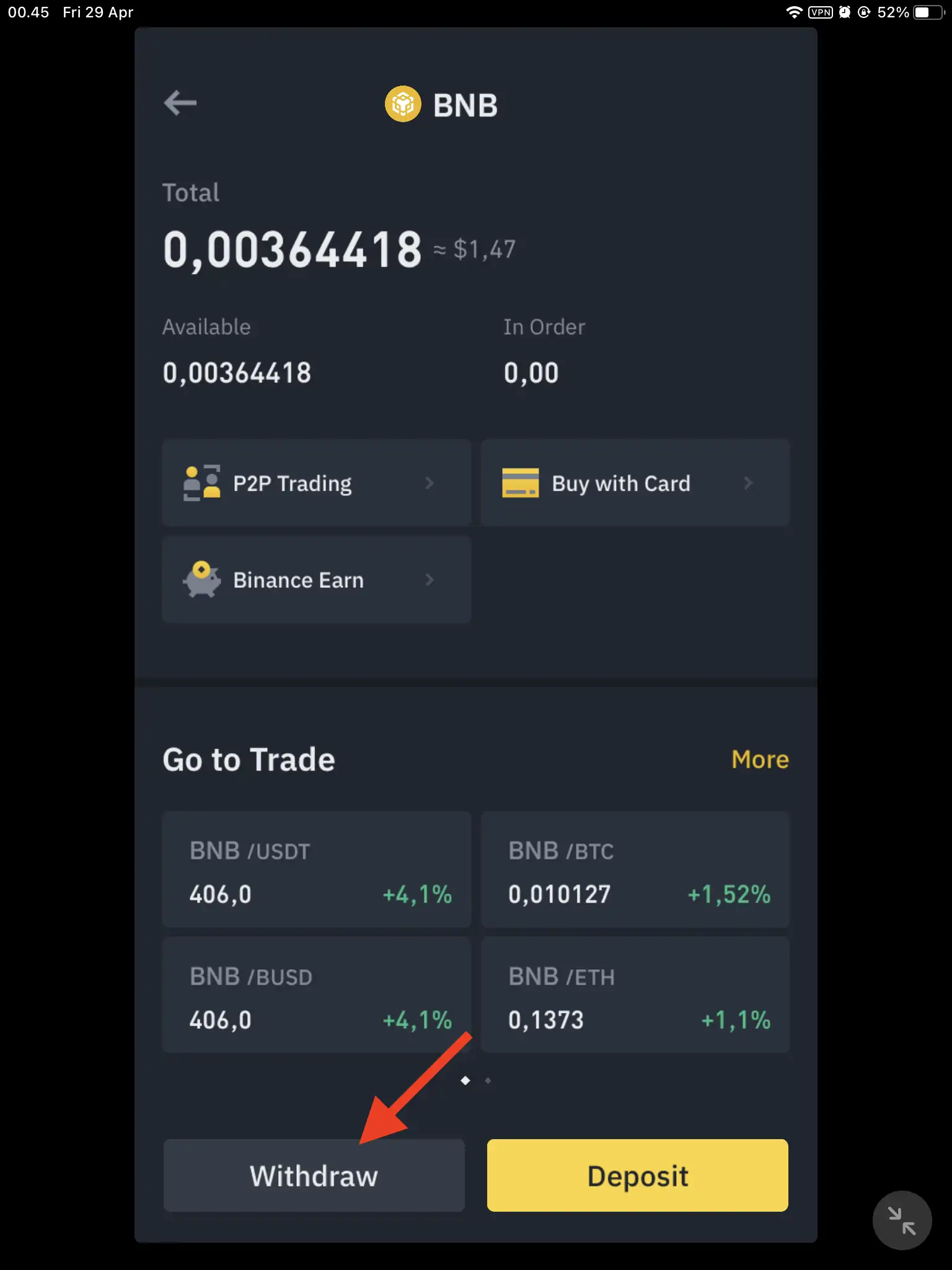 Cara Kirim BNB dari Binance ke Trust Wallet by Androbuntu 5