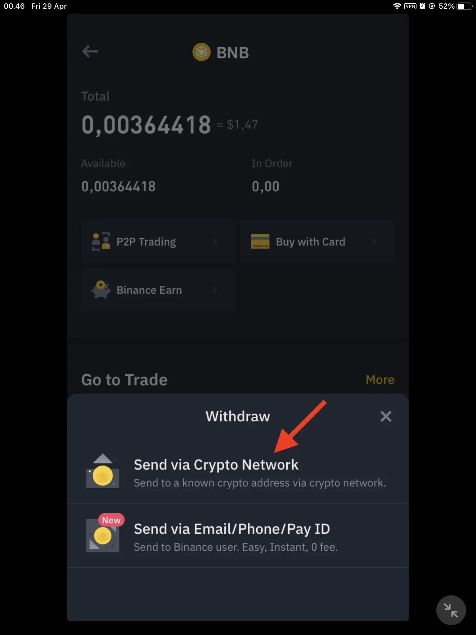 Cara Kirim BNB dari Binance ke Trust Wallet by Androbuntu 6