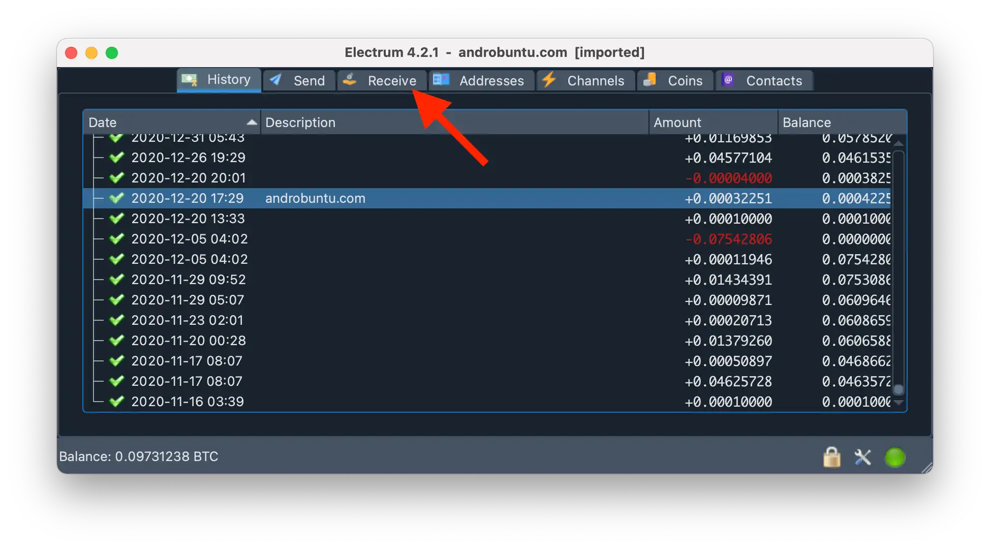 Cara Menerima dan Mengirim Bitcoin di Electrum by Androbuntu 2