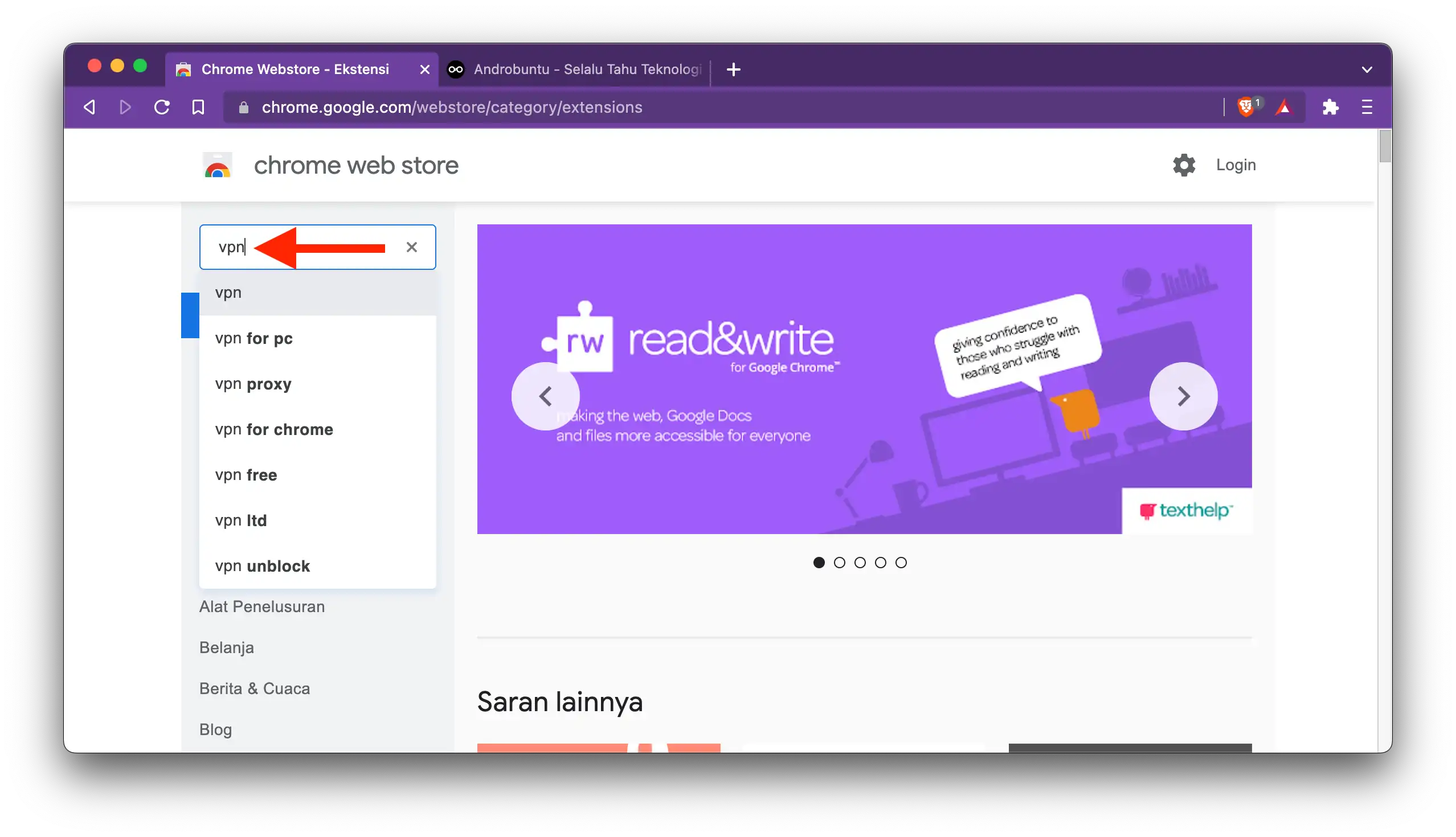 Cara Menggunakan VPN di Google Chrome by Androbuntu 1