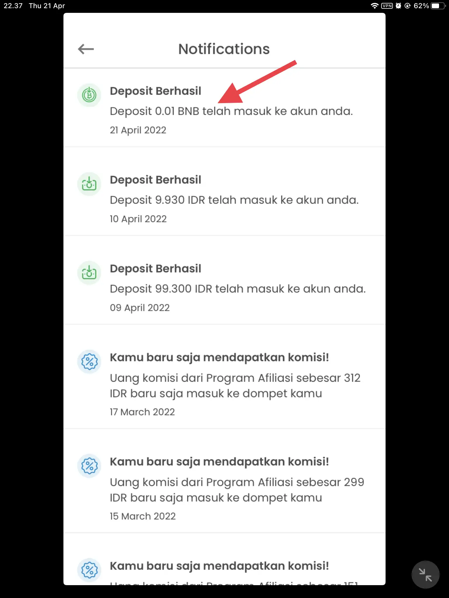 Cara Mengirim Koin dari Trust Wallet ke Indodax by Androbuntu 10