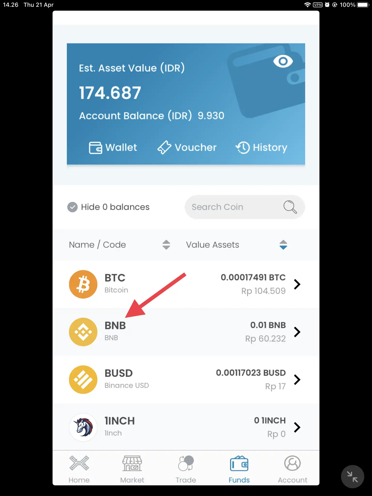 Cara Mengirim Koin dari Trust Wallet ke Indodax by Androbuntu 2