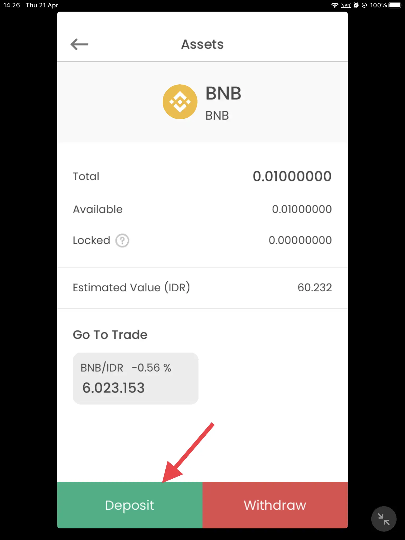 Cara Mengirim Koin dari Trust Wallet ke Indodax by Androbuntu 3