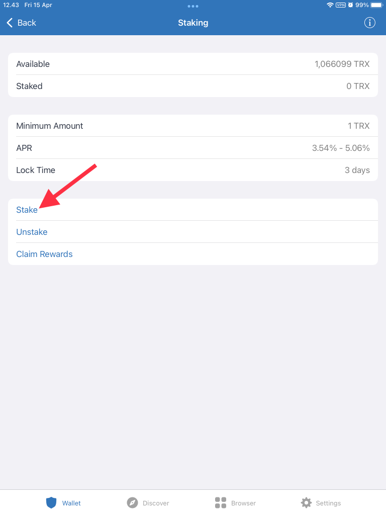 Cara Staking Tron di Trust Wallet by Androbuntu 3