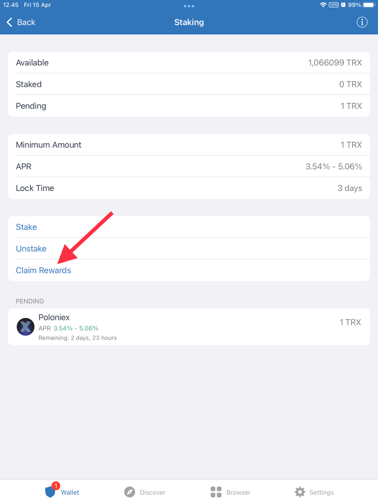 Cara Staking Tron di Trust Wallet by Androbuntu 6