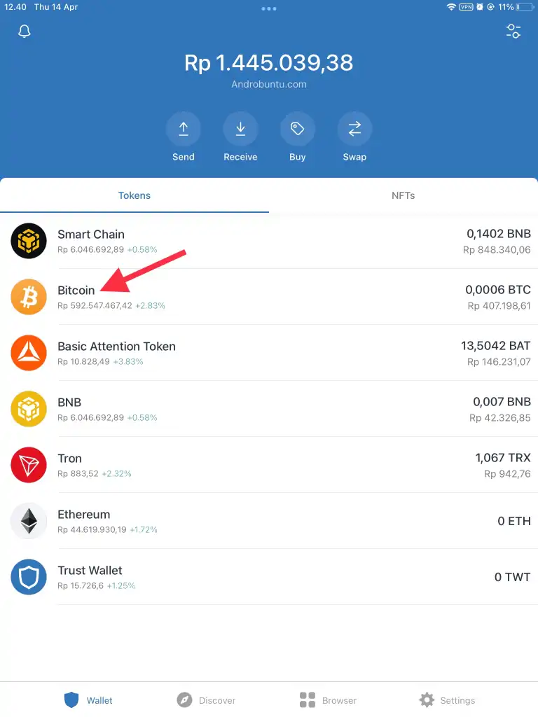 Cara Withdraw Trust Wallet ke OVO by Androbuntu 8