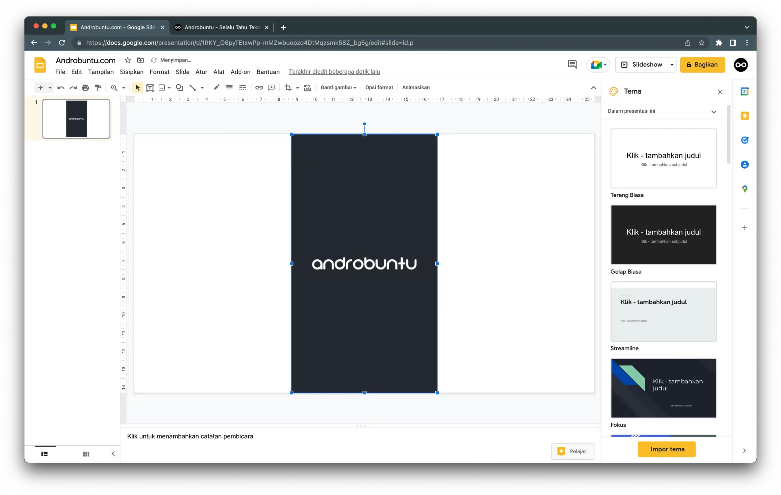 Cara Menambahkan Foto atau Gambar ke Google Slides by Androbuntu 4
