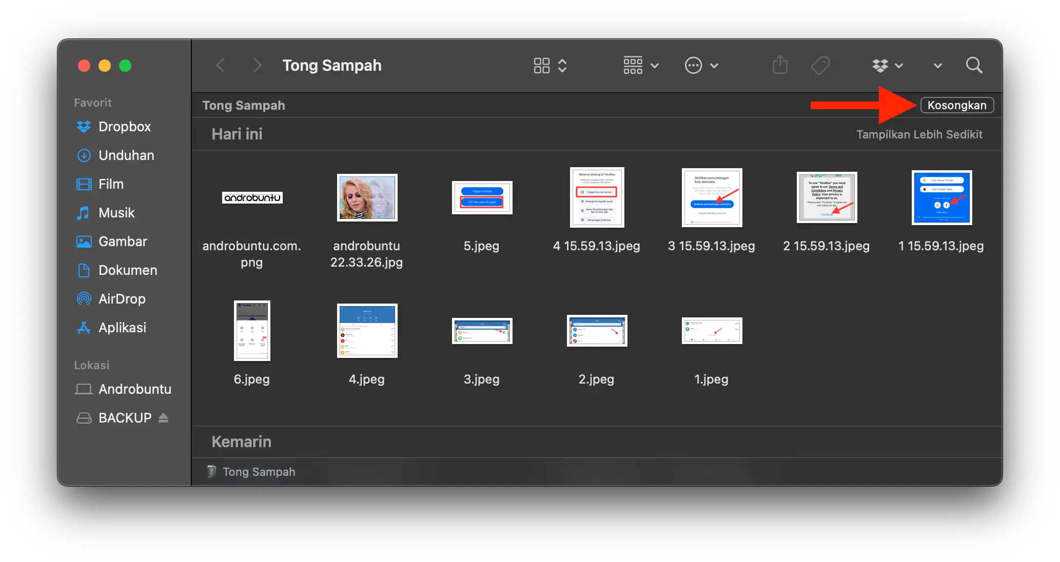 Cara Menghapus File di Macbook Melalui Finder by Androbuntu 6