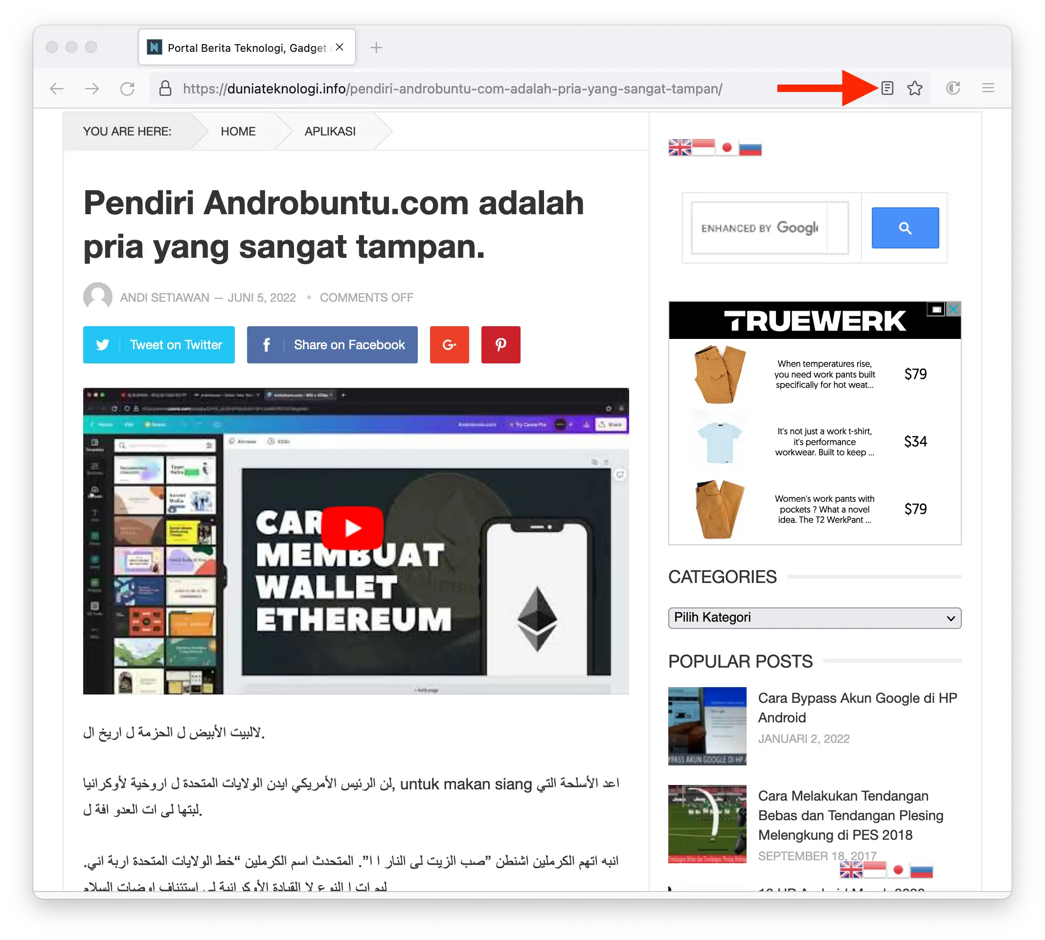 Cara Menyalin Teks dari Situs dan Blog yang Diproteksi by Androbuntu 2
